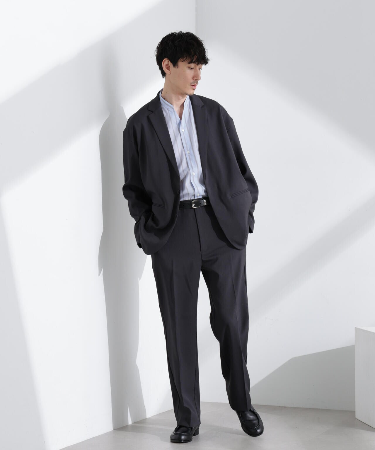 ドレープストレートスラックス(セットアップ可)