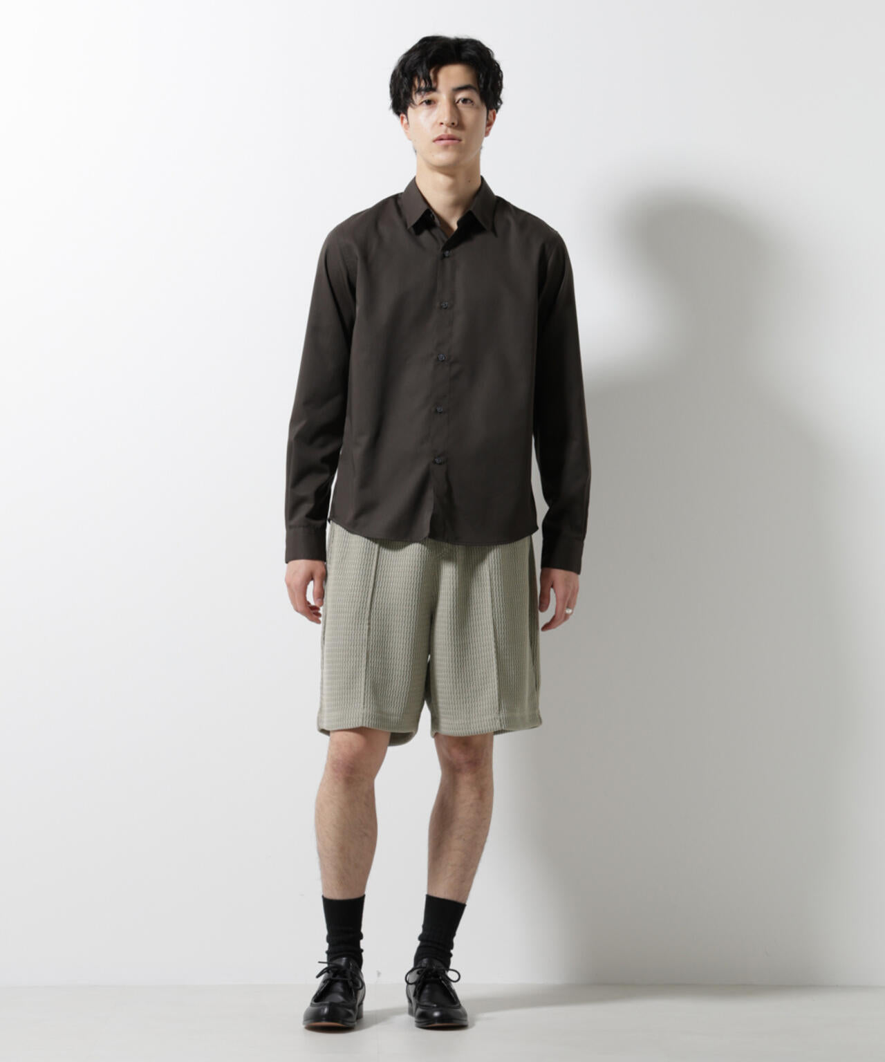 ジャガードニットソーショートパンツ(セットアップ可)