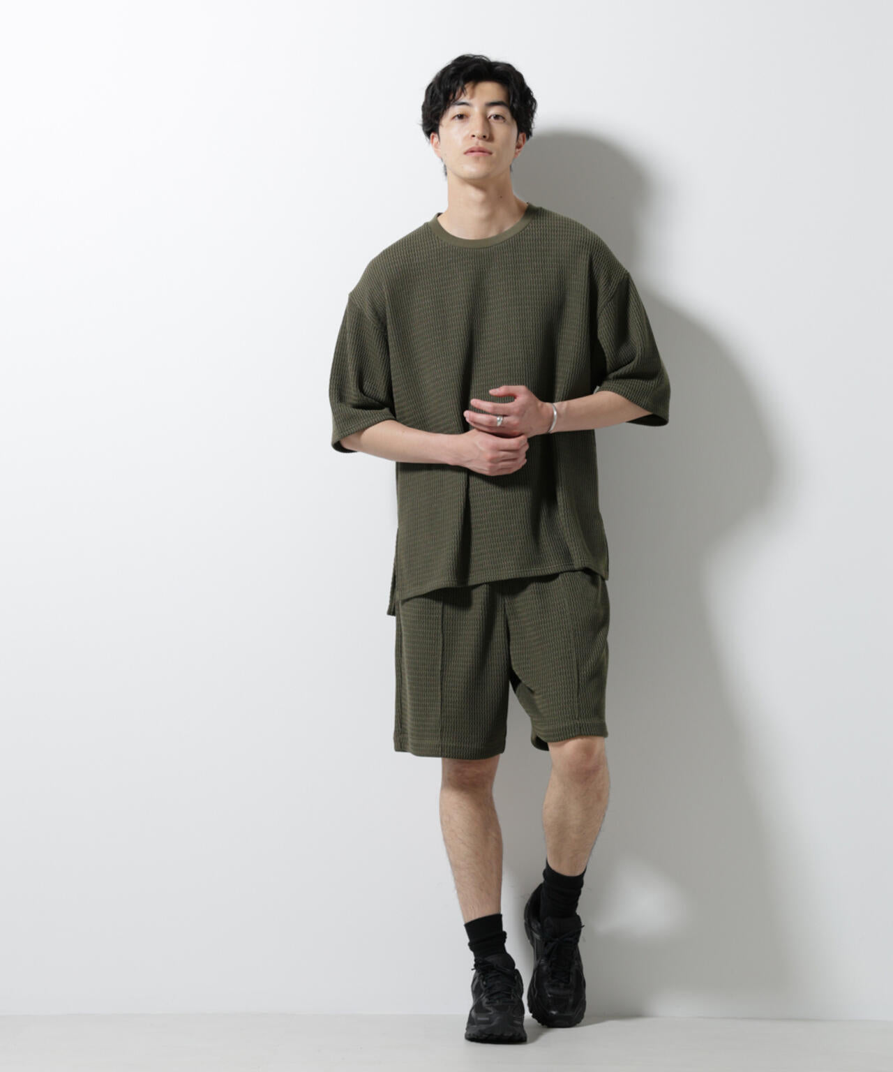 ジャガードニットソーショートパンツ(セットアップ可)