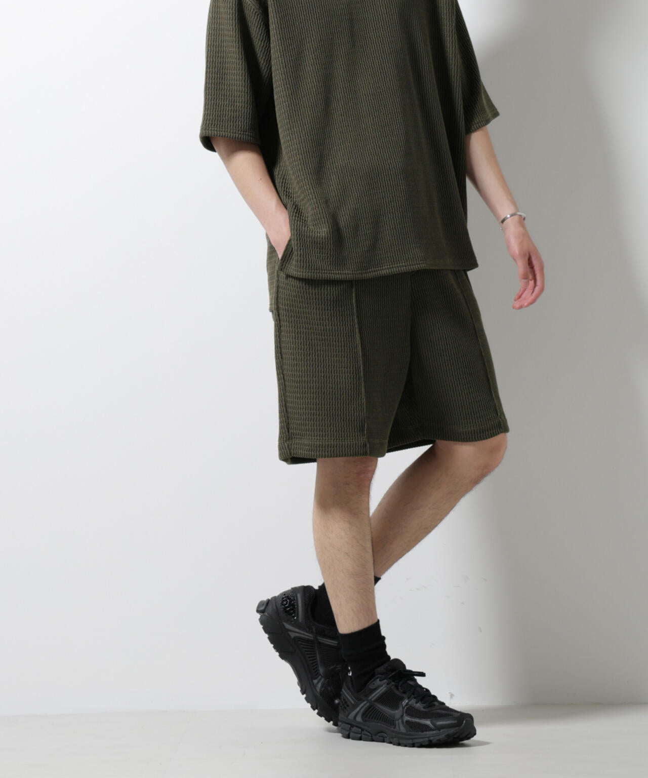 ジャガードニットソーショートパンツ(セットアップ可)