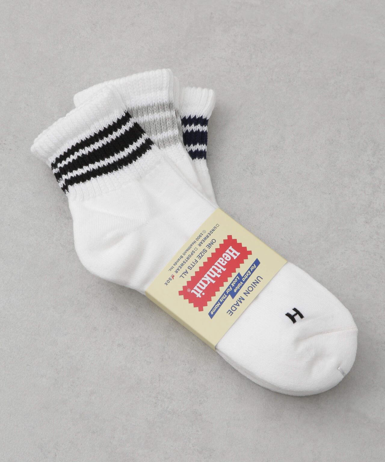 Healthknit/3本ライン ソックス アソート3足セット