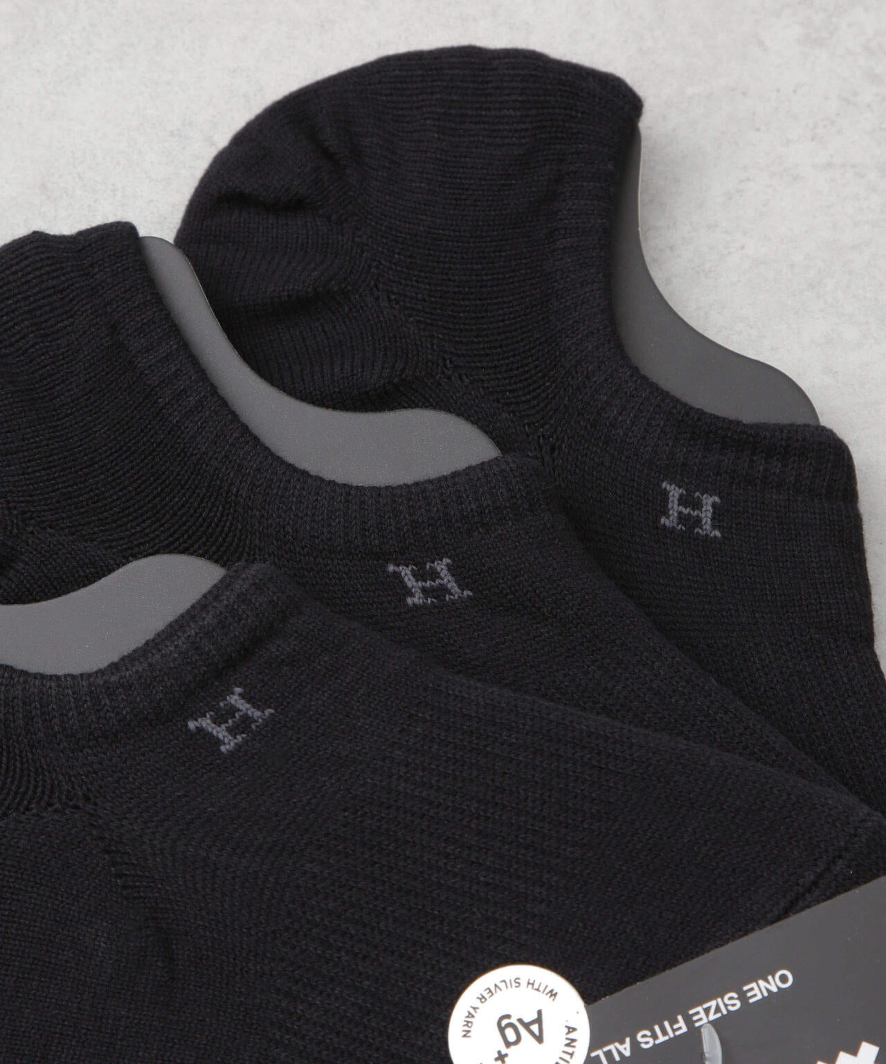 Healthknit/ブラック無地 Ag+
