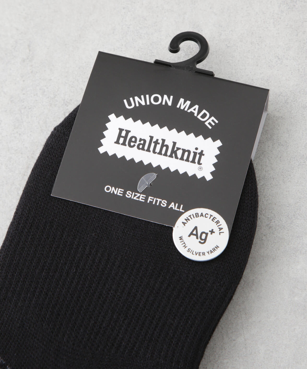Healthknit/ブラック無地 Ag+