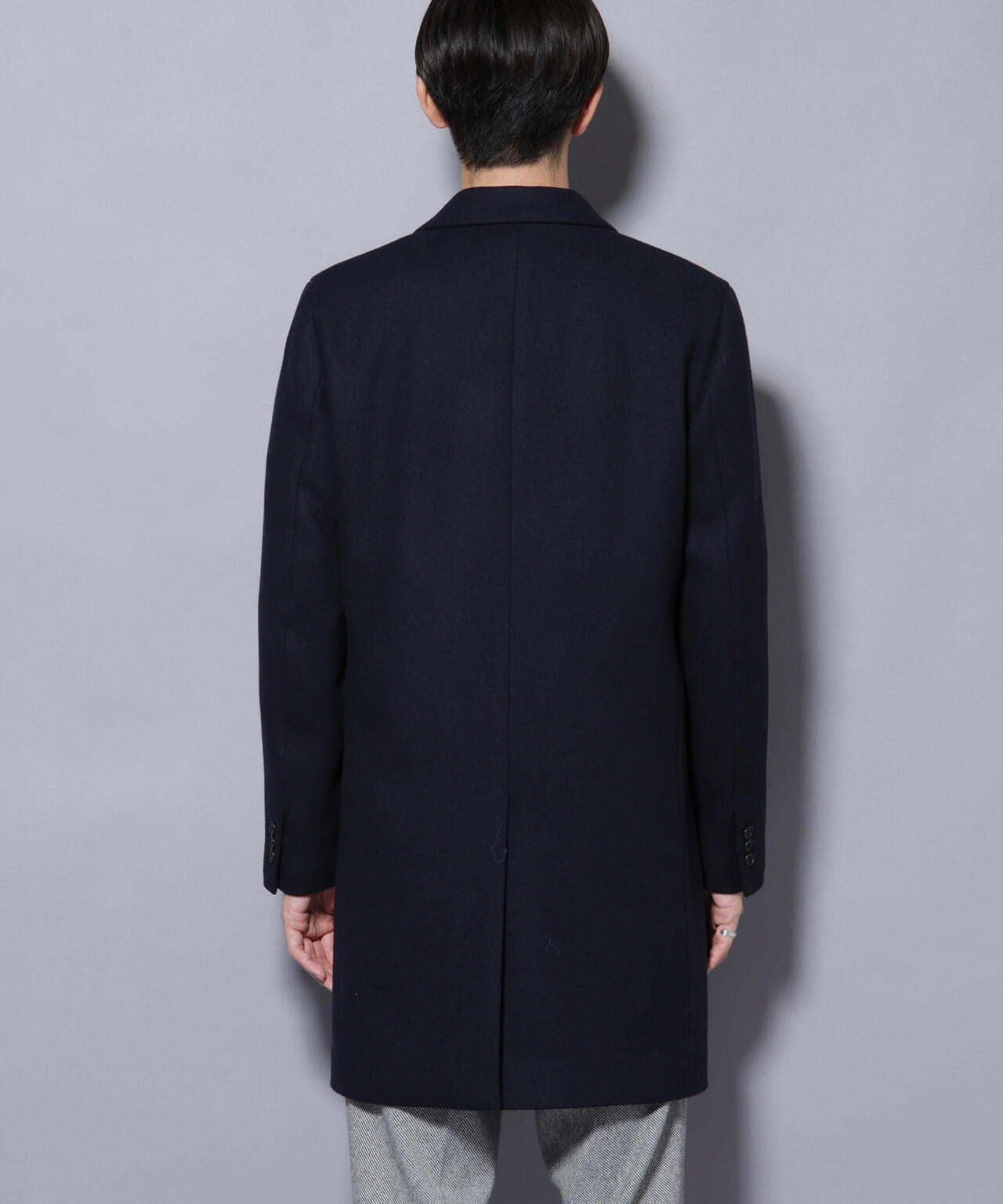 ウール/Nメルトンチェスターコート