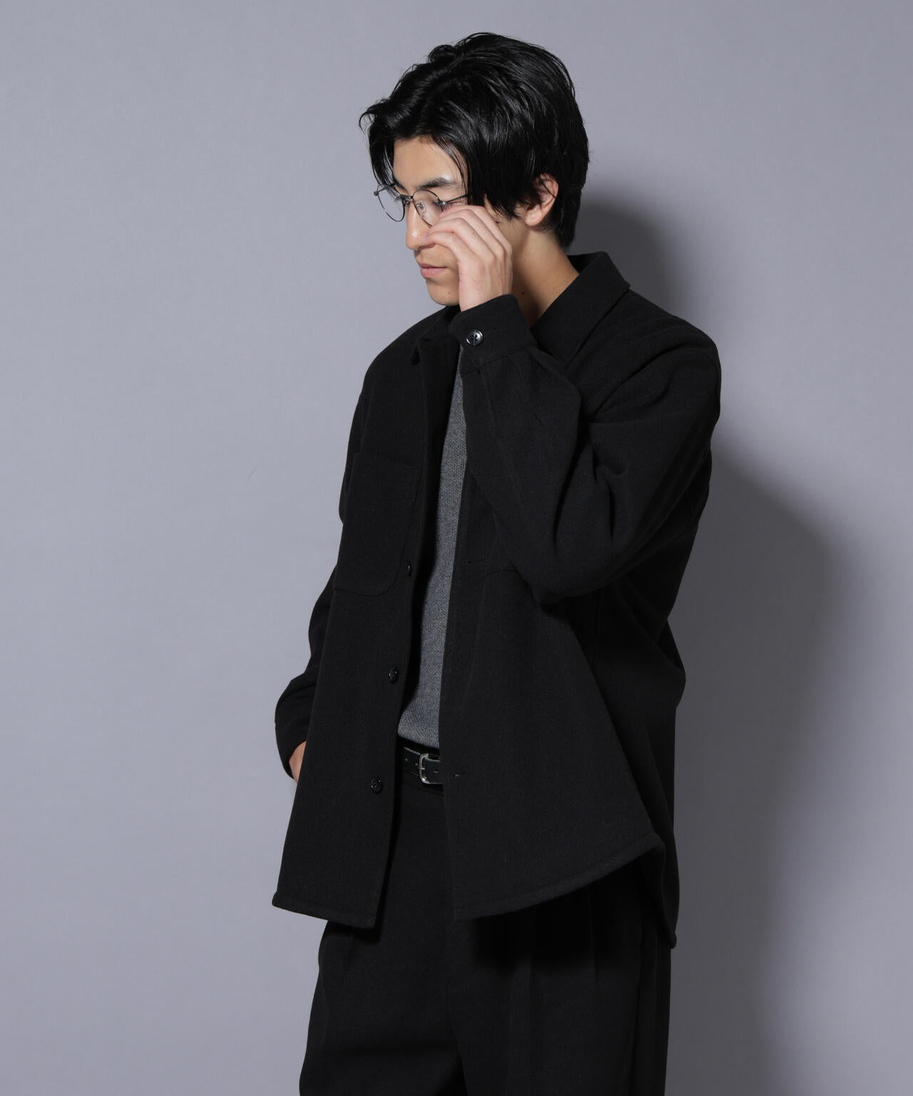 テックメルトンシャツブルゾン