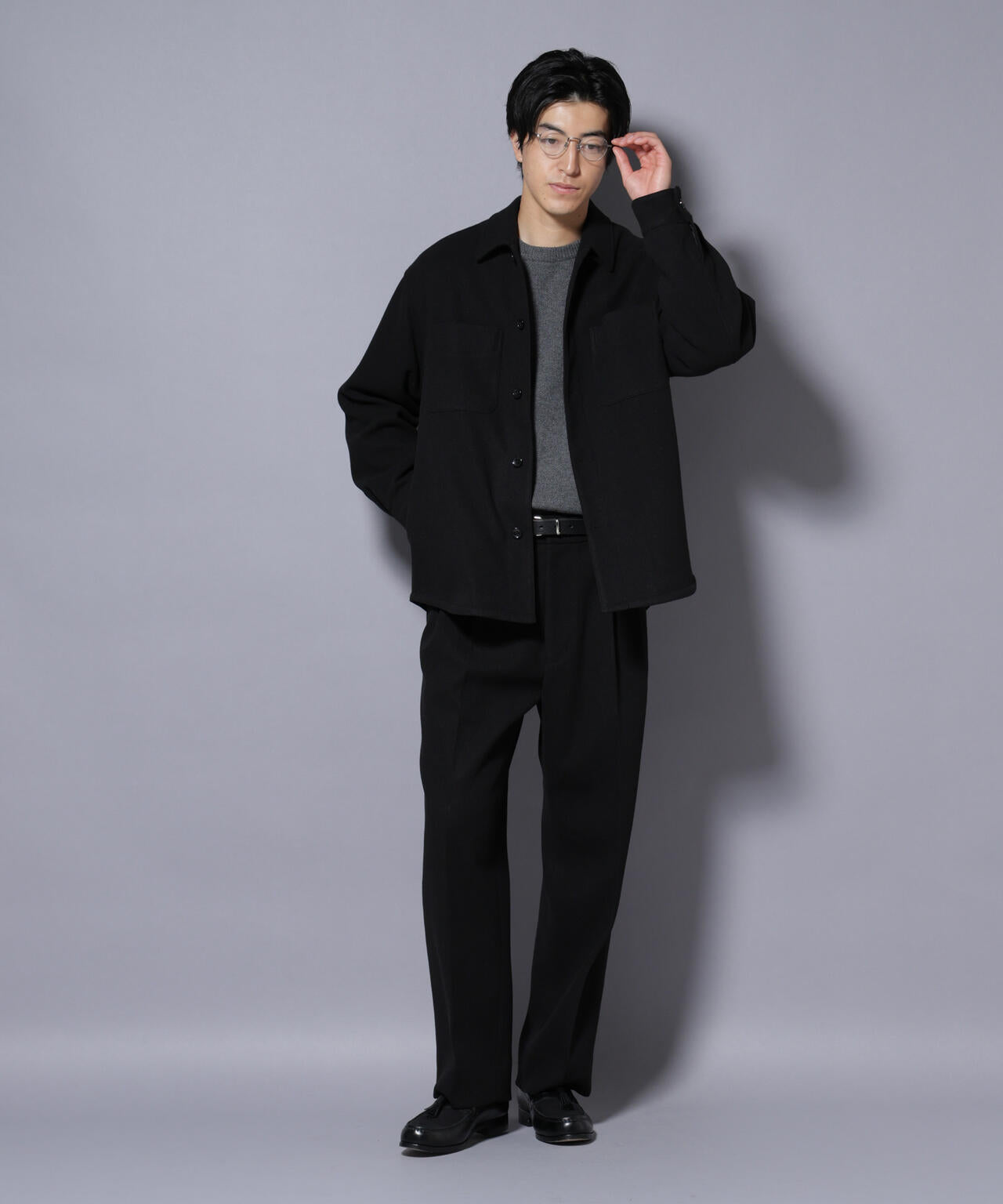 テックメルトンシャツブルゾン