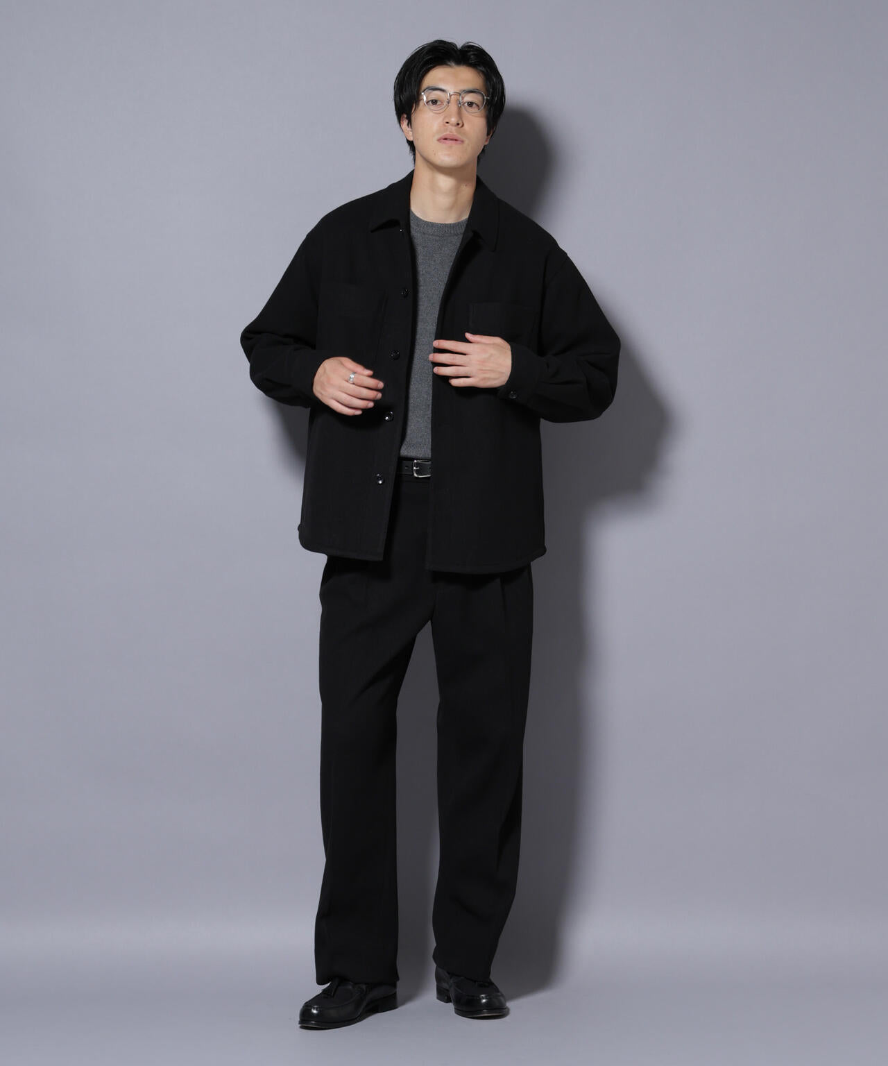 テックメルトンシャツブルゾン