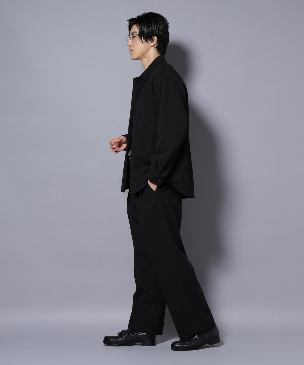 テックメルトンシャツブルゾン