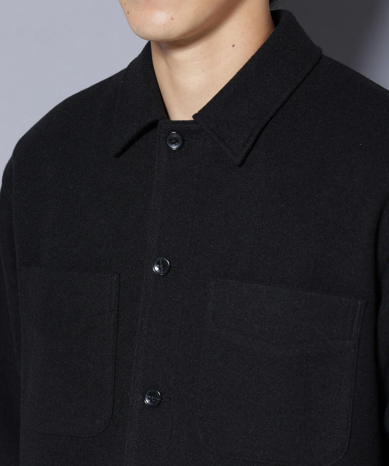 テックメルトンシャツブルゾン