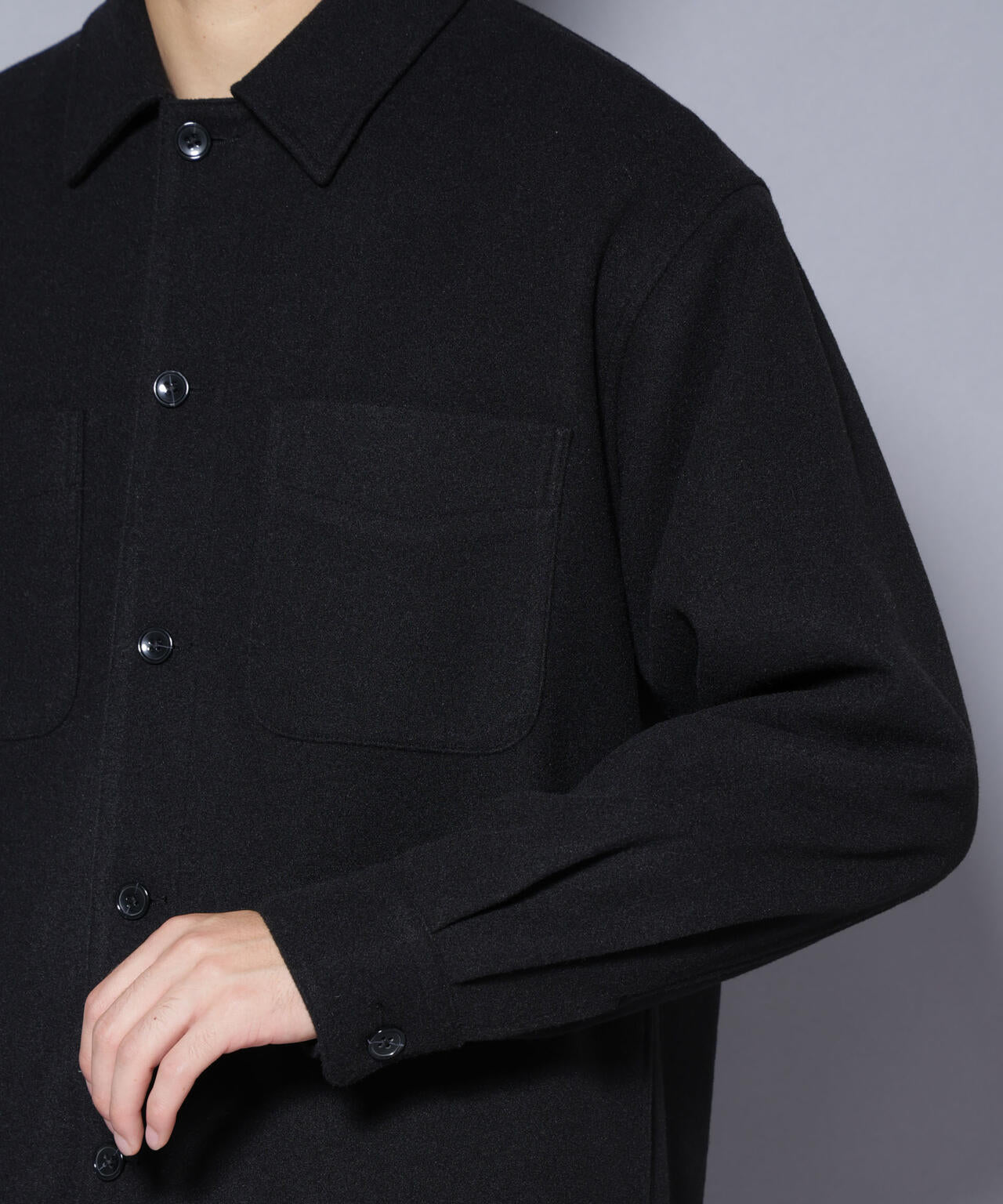 テックメルトンシャツブルゾン