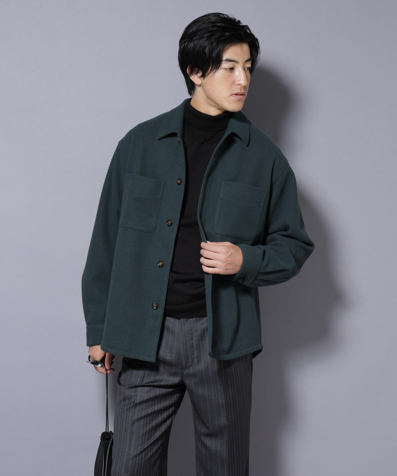 テックメルトンシャツブルゾン