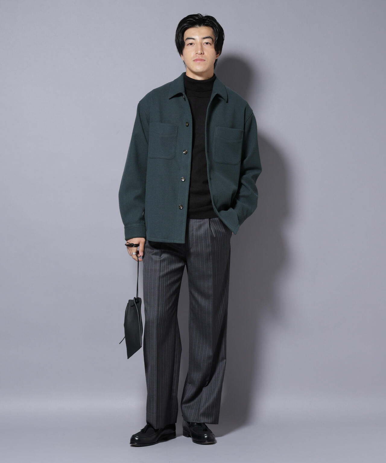 テックメルトンシャツブルゾン