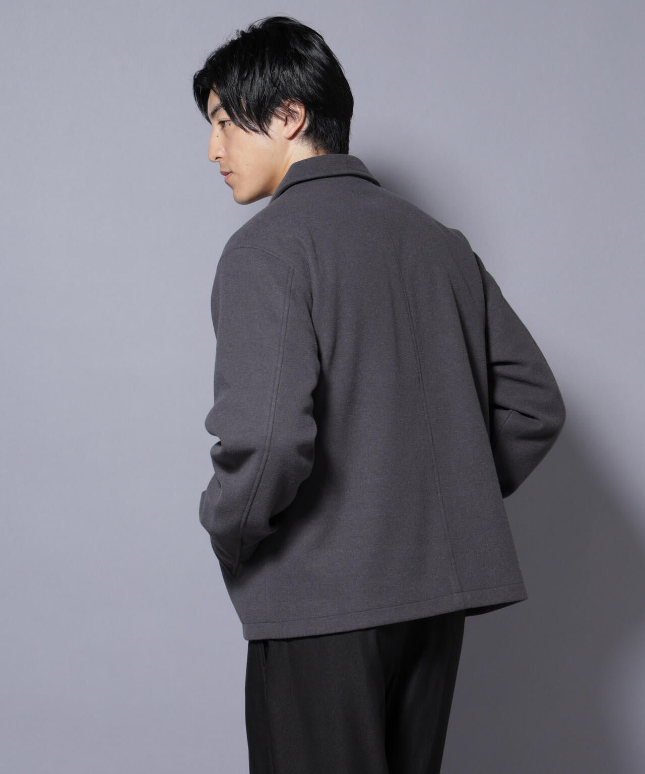 テックメルトンショートブルゾン