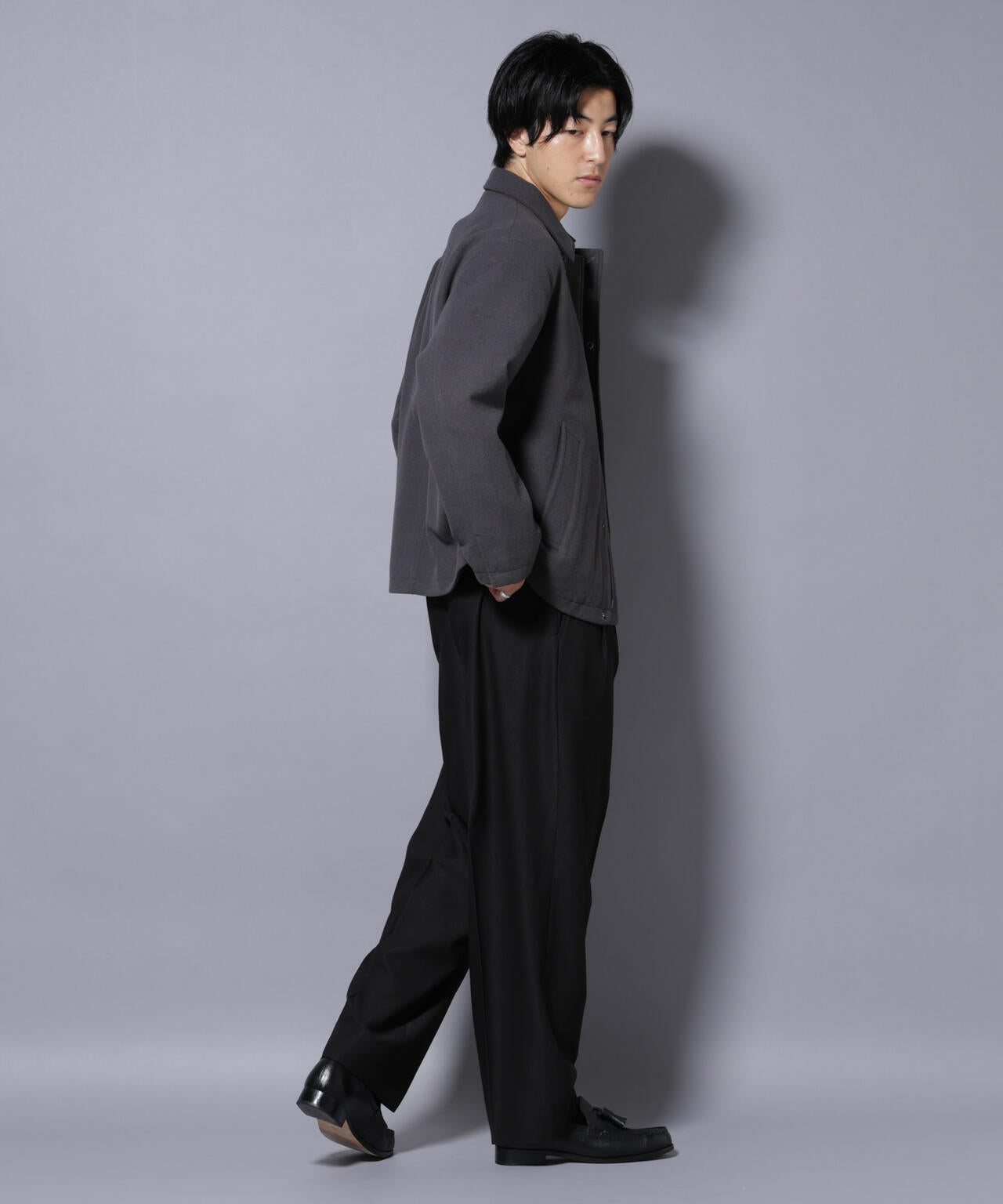 テックメルトンショートブルゾン