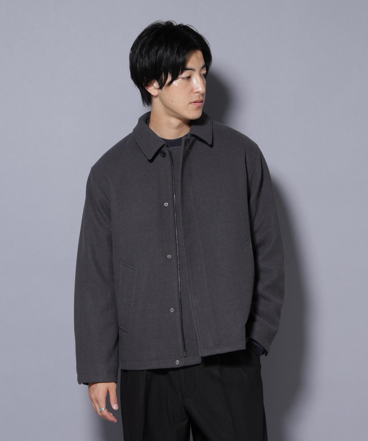 テックメルトンショートブルゾン