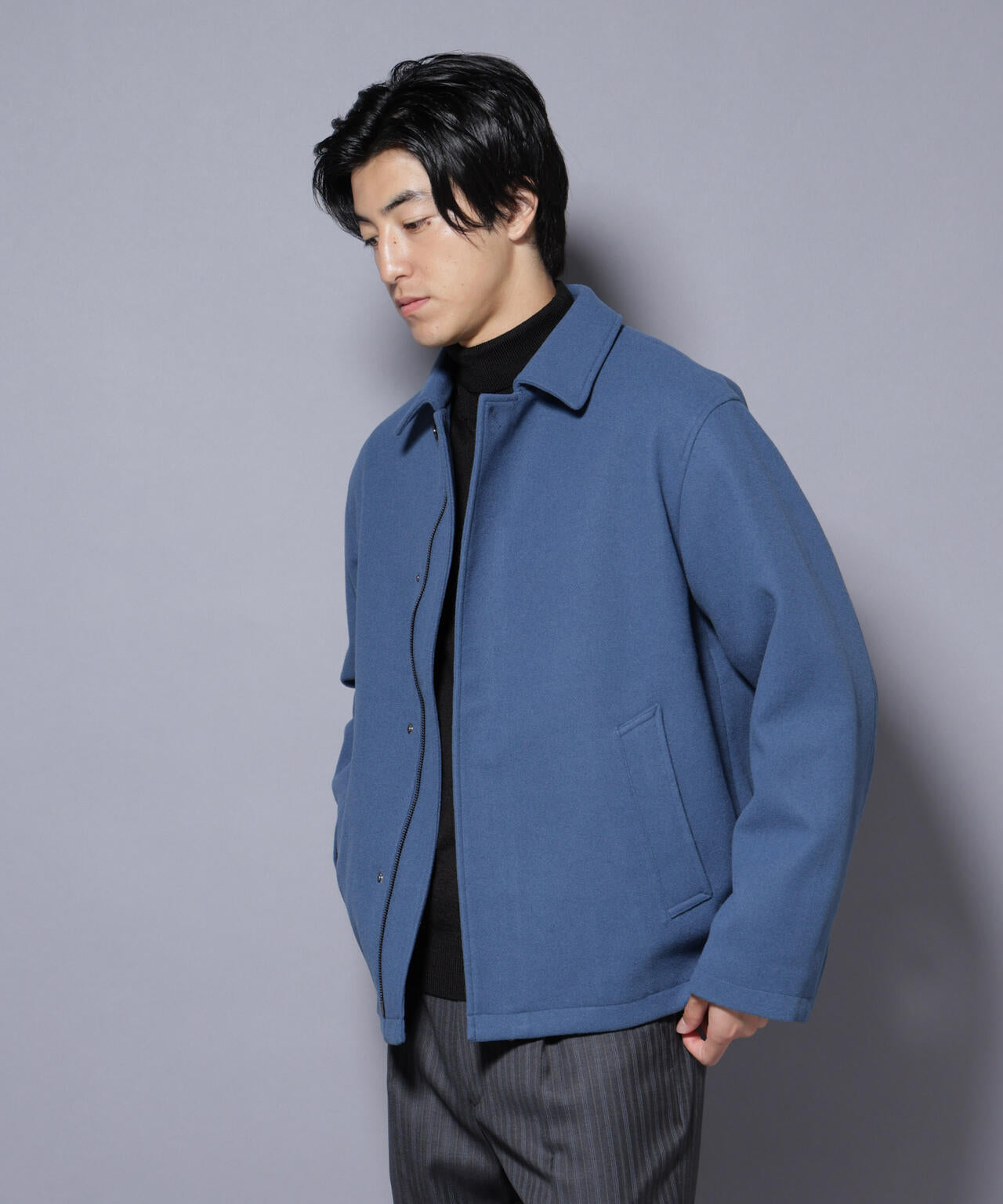 テックメルトンショートブルゾン