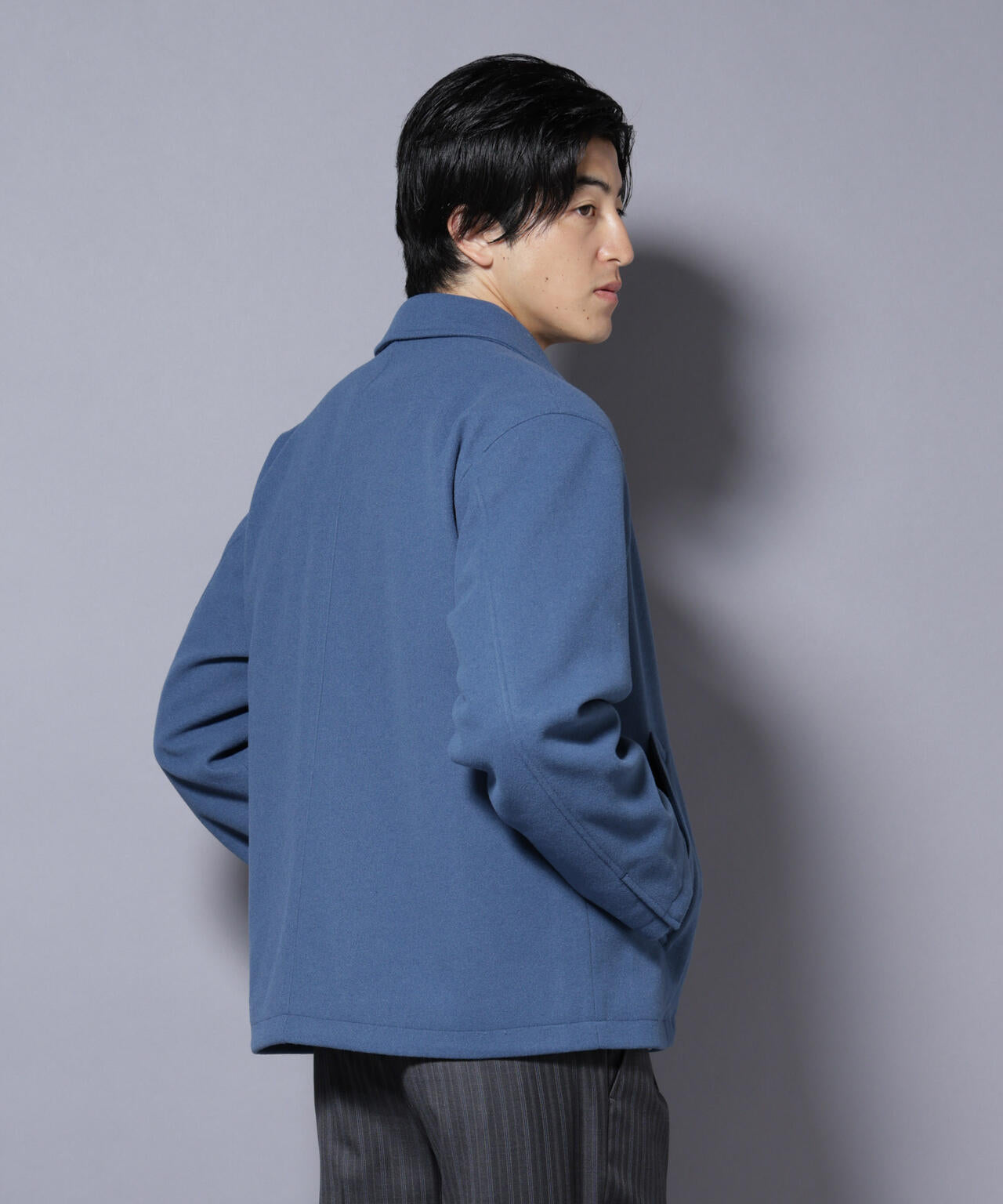 テックメルトンショートブルゾン