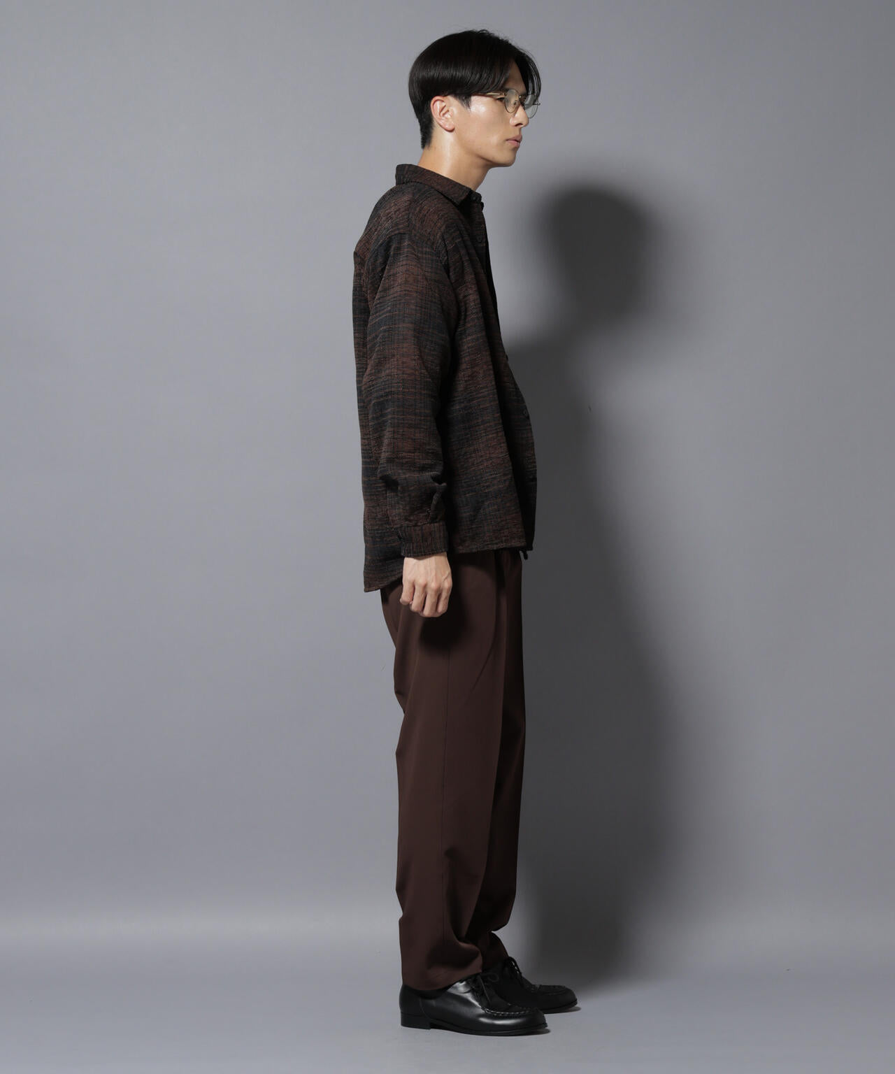 モールチェックシャツ 長袖