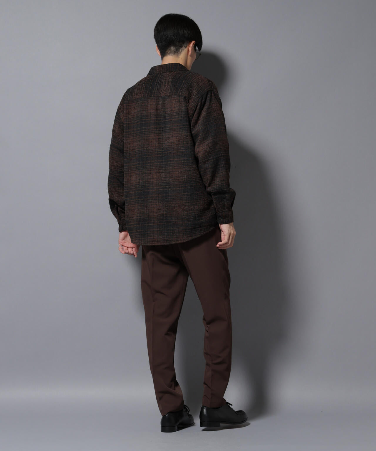 モールチェックシャツ 長袖