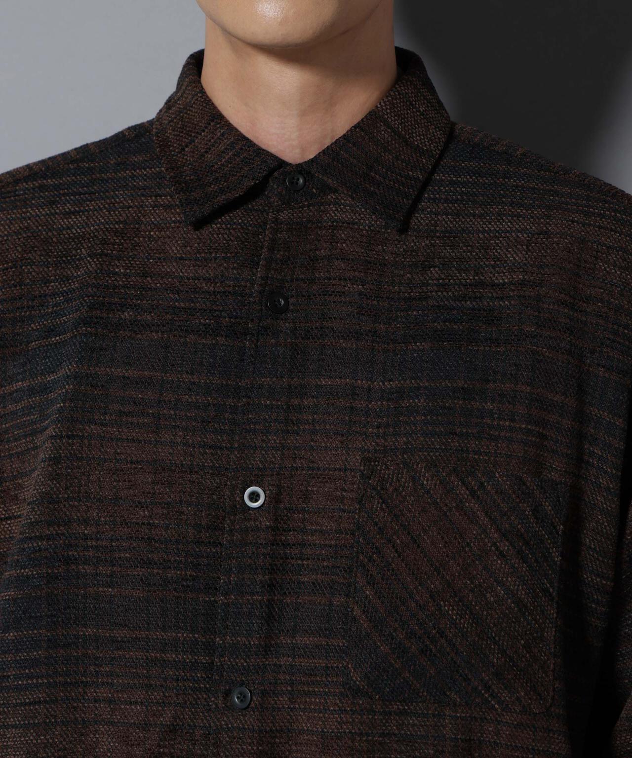 モールチェックシャツ 長袖