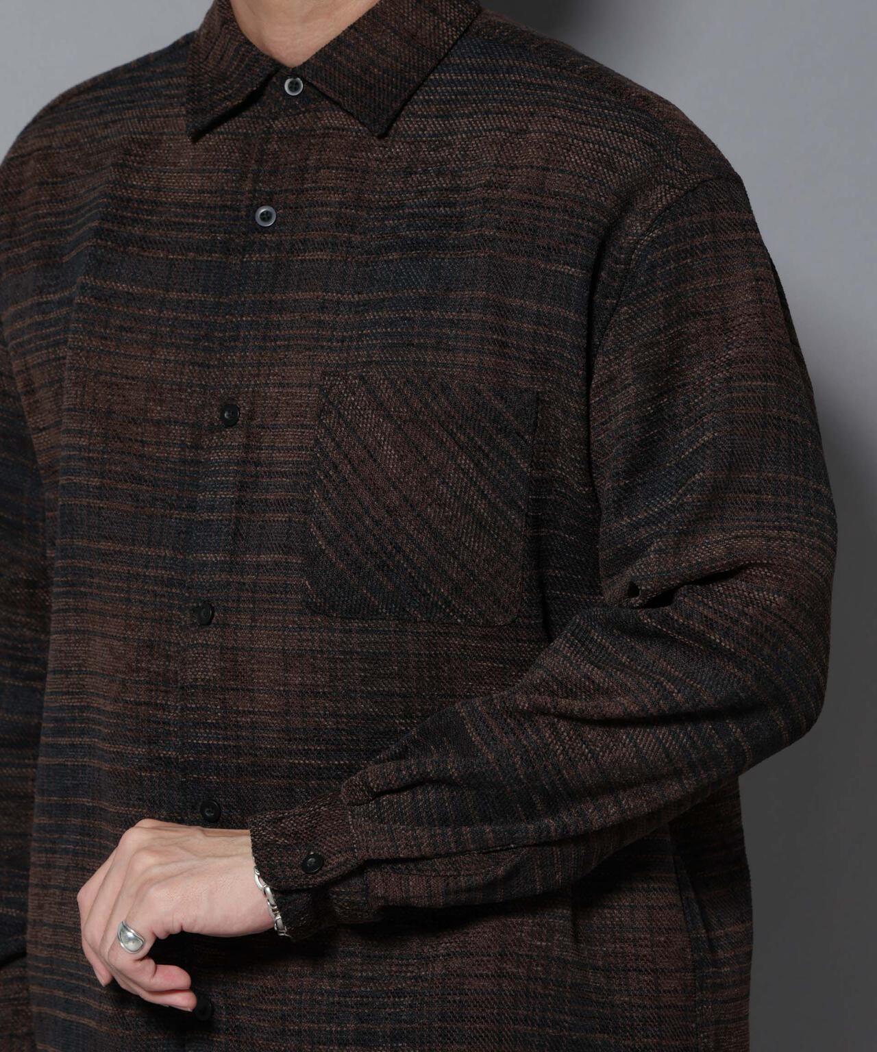 モールチェックシャツ 長袖