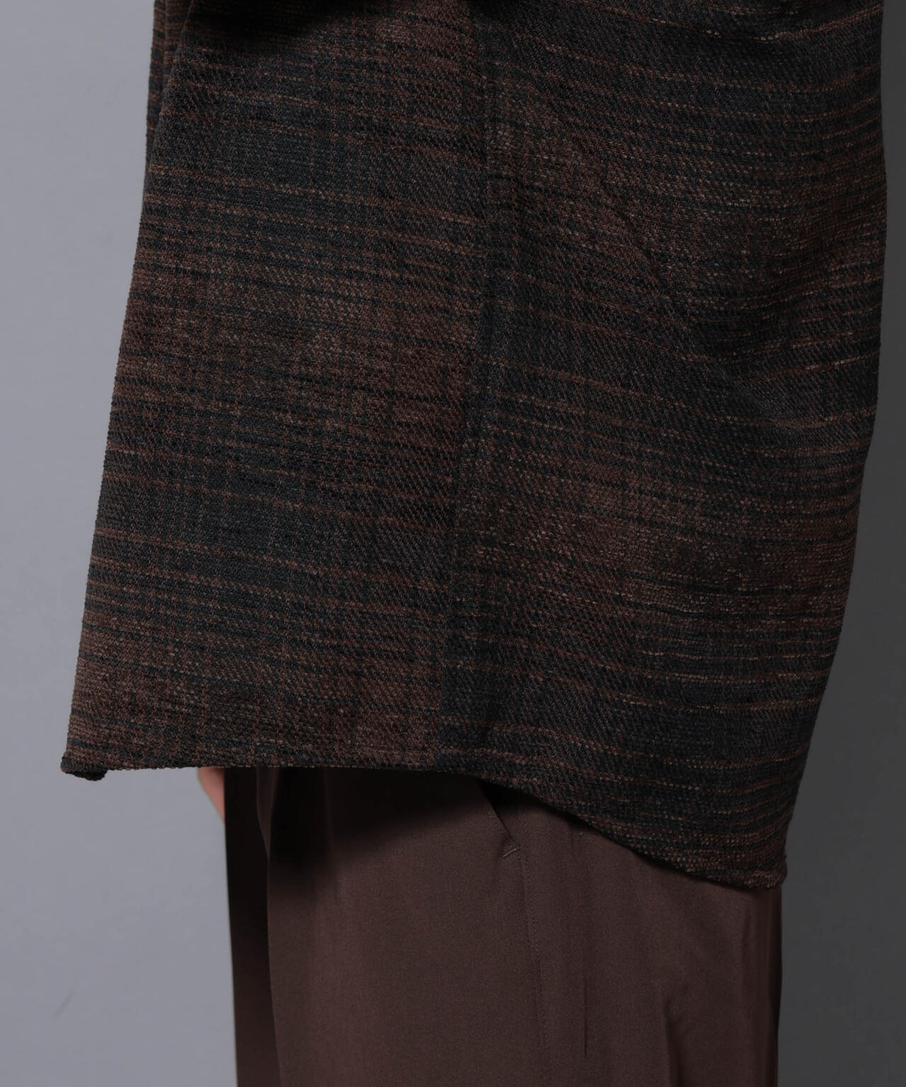 モールチェックシャツ 長袖