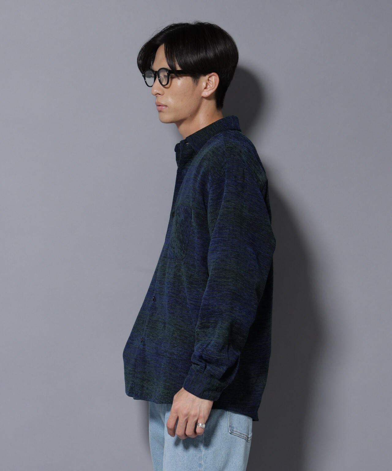 モールチェックシャツ 長袖