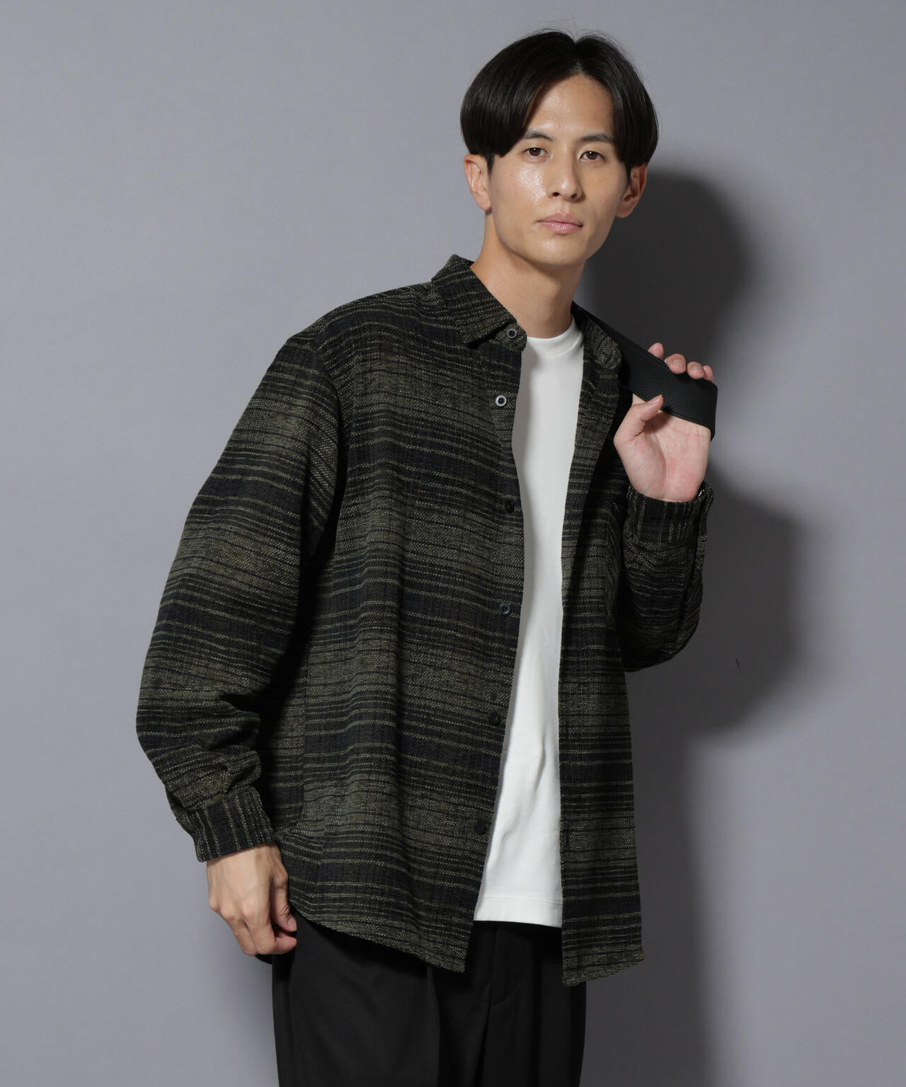 モールチェックシャツ 長袖