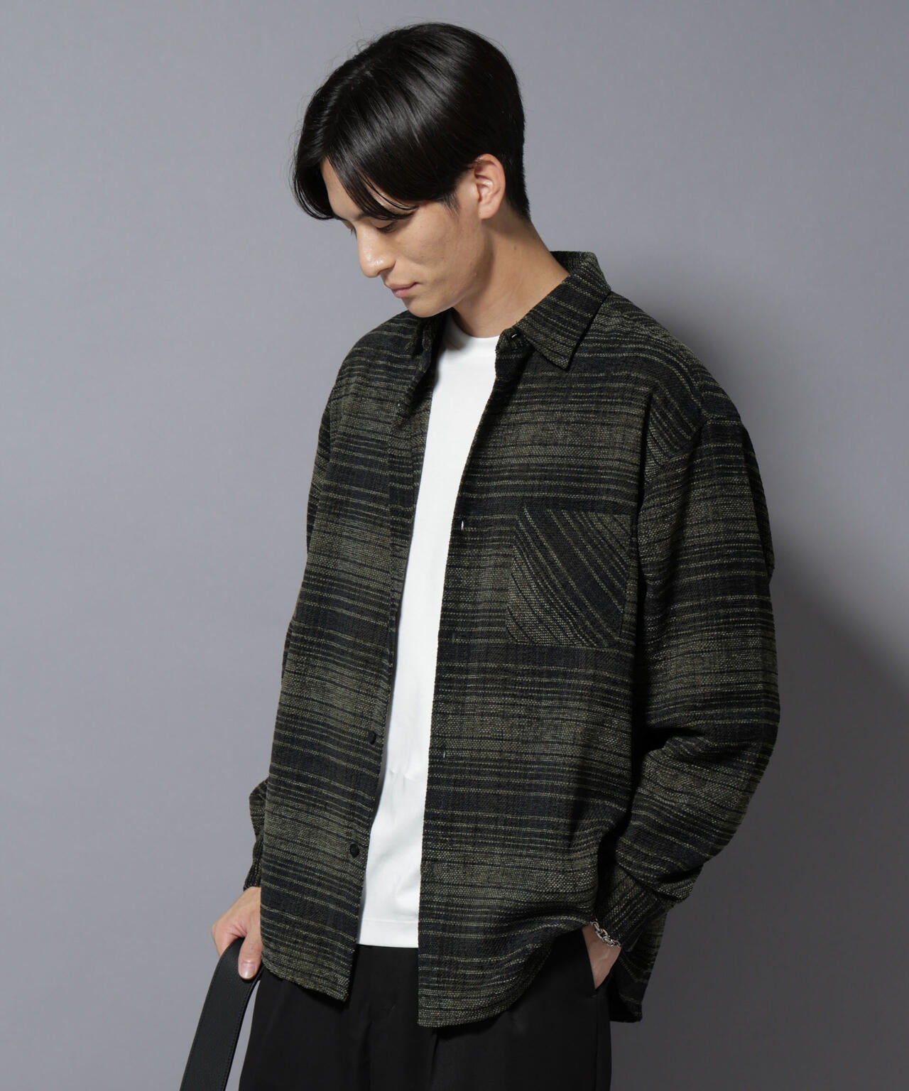 モールチェックシャツ 長袖