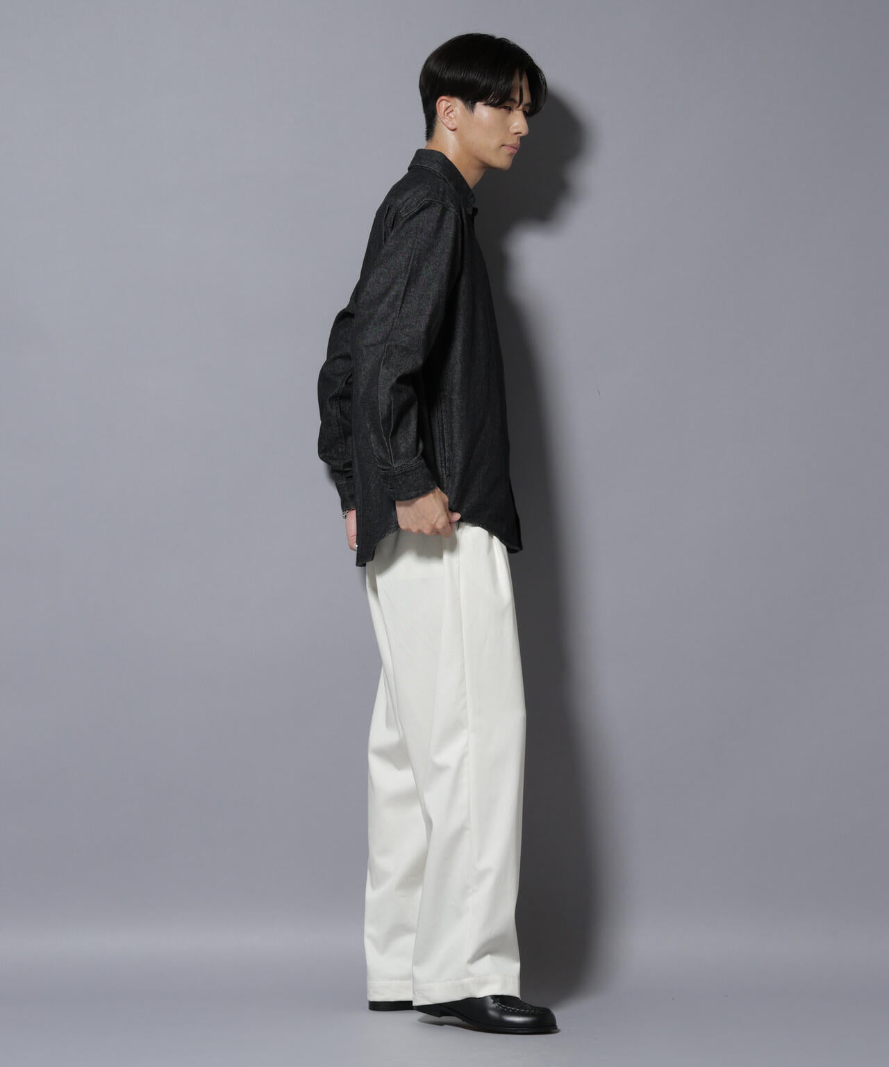 ライトオンスデニムシャツ 長袖