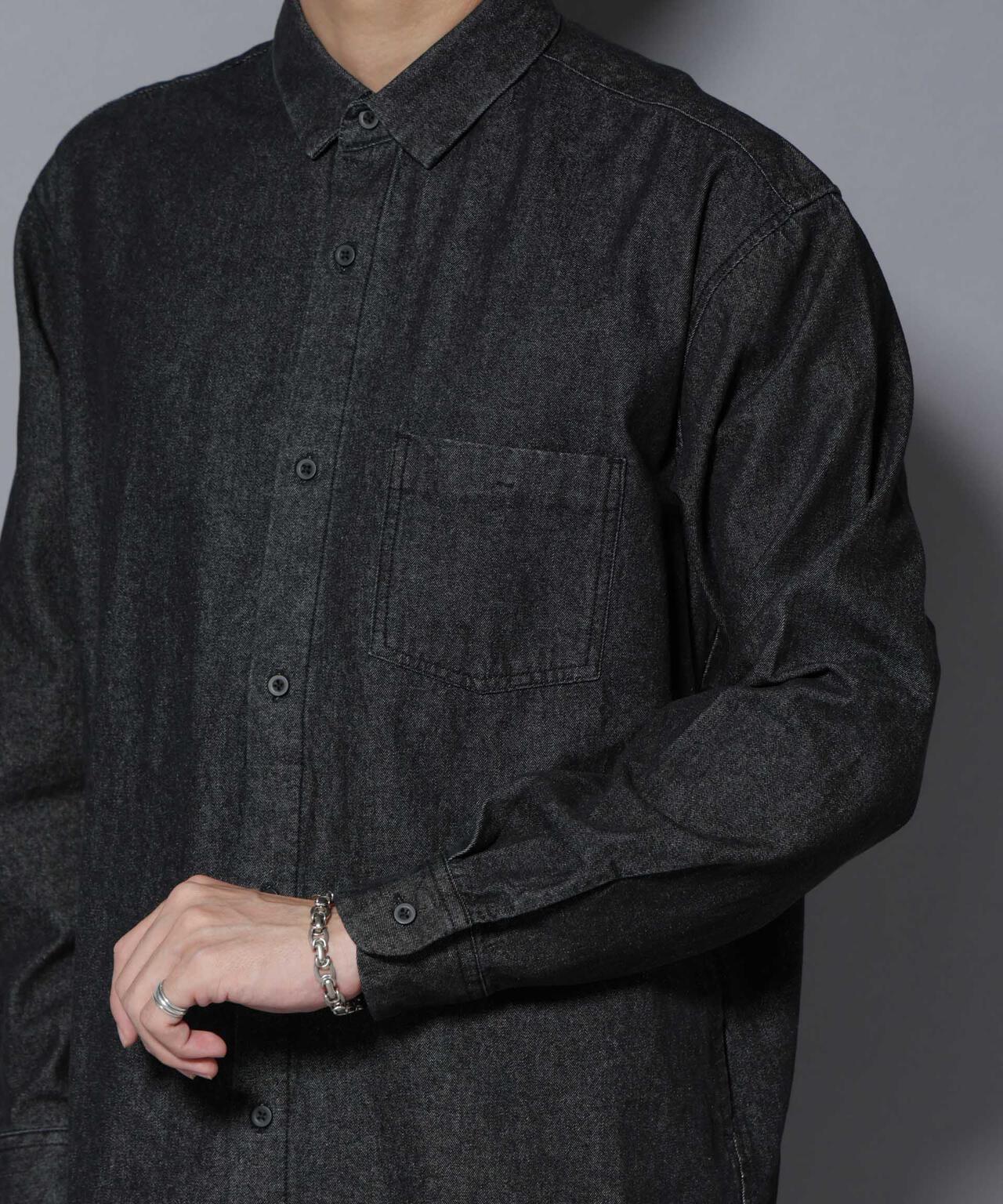 ライトオンスデニムシャツ 長袖