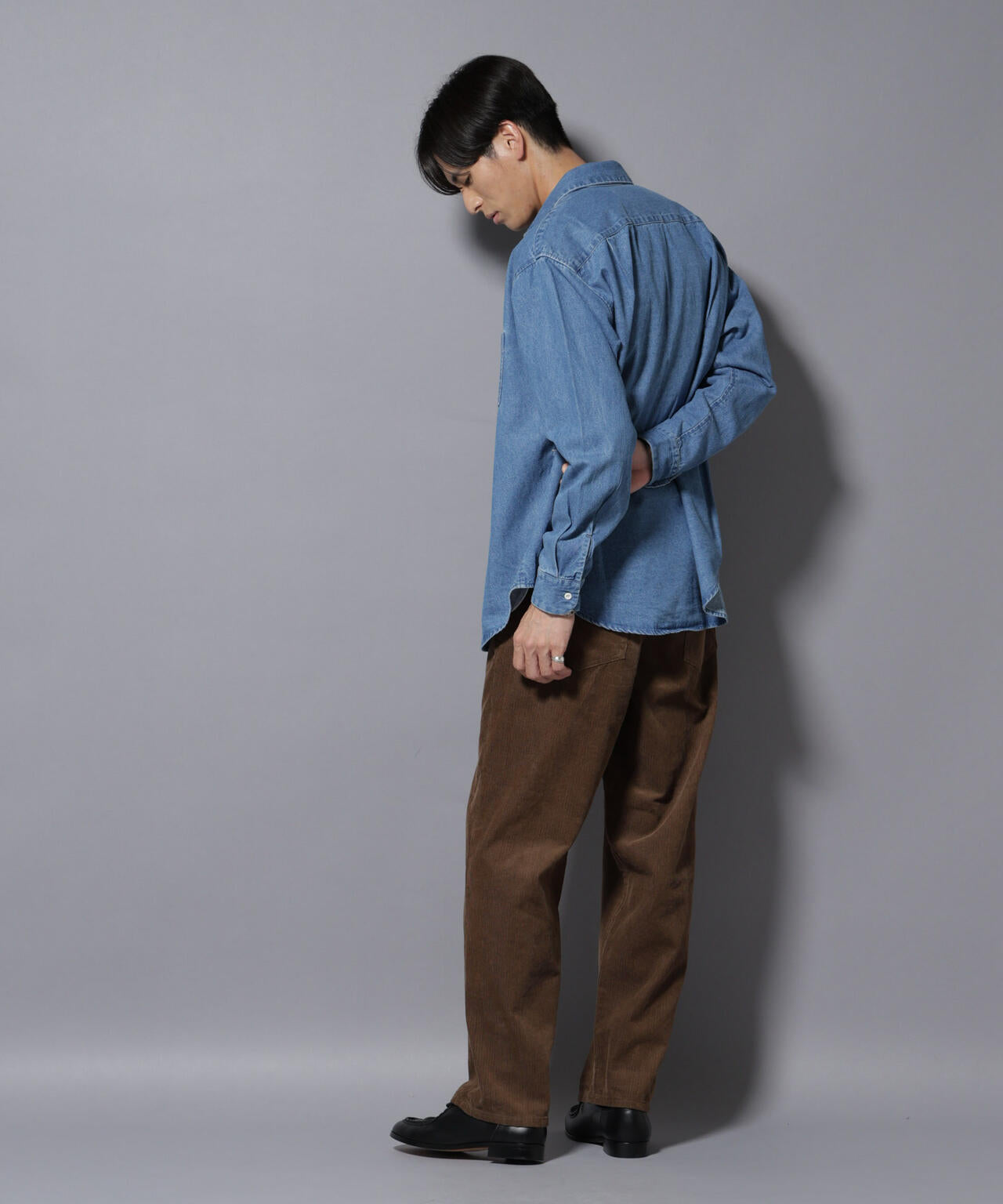 ライトオンスデニムシャツ 長袖