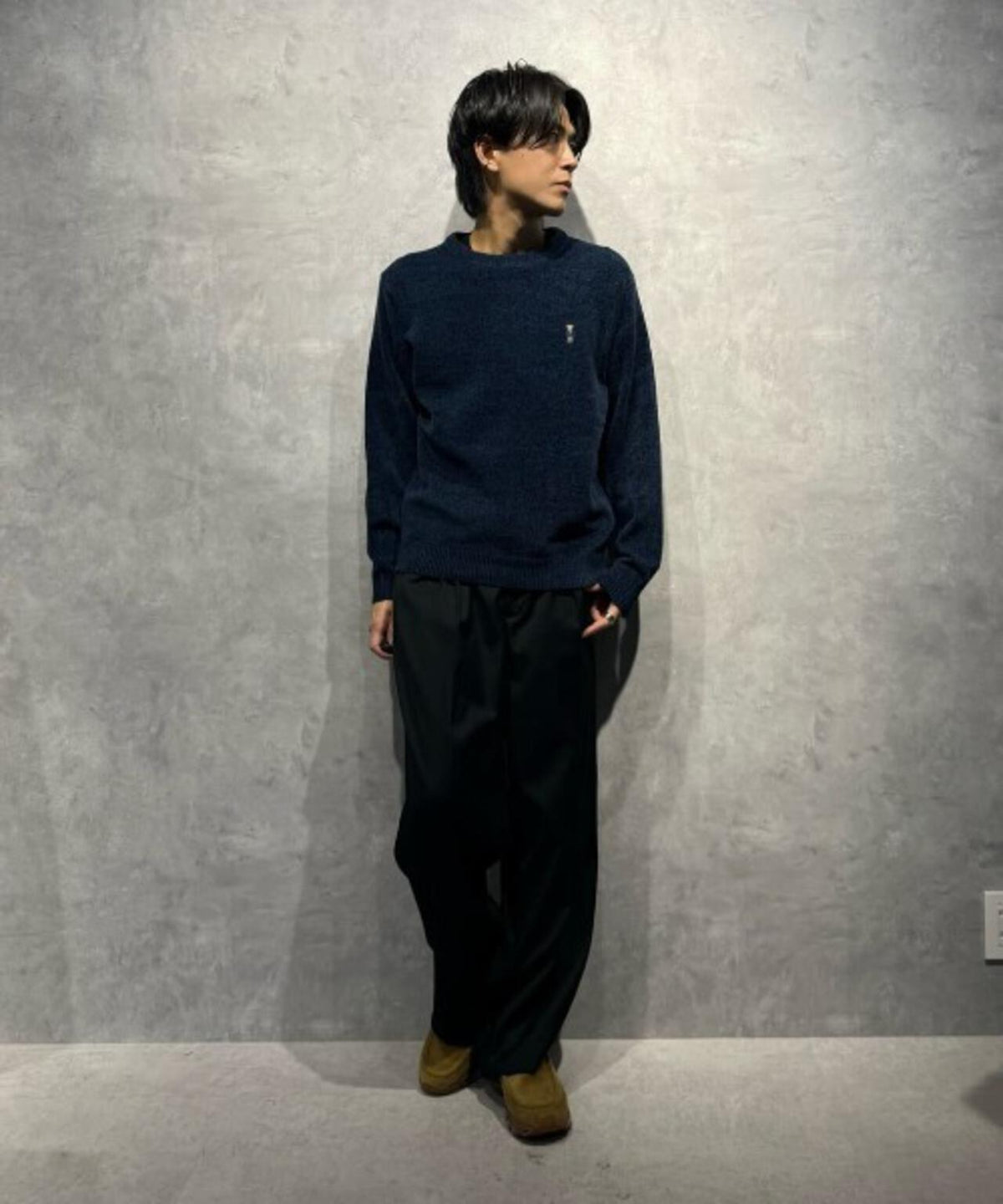 ナノベアモールニットクルーネック 1