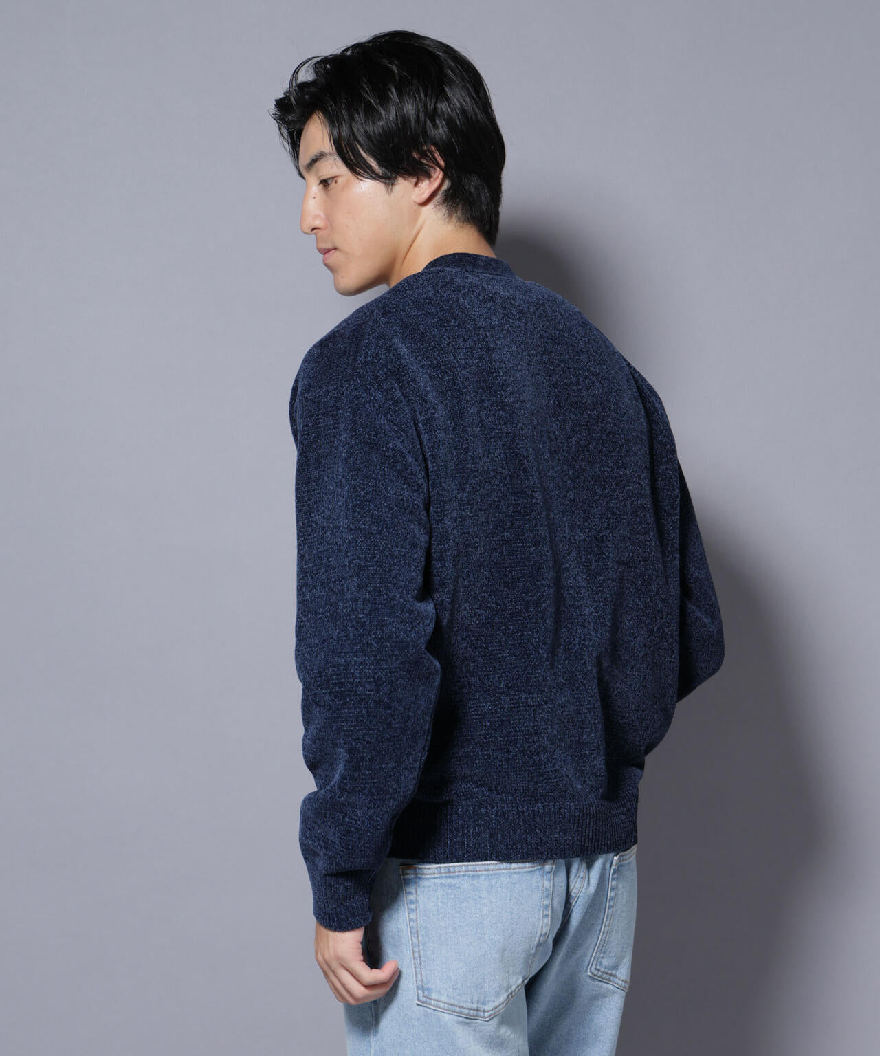 ナノベアモールニットカーディガン