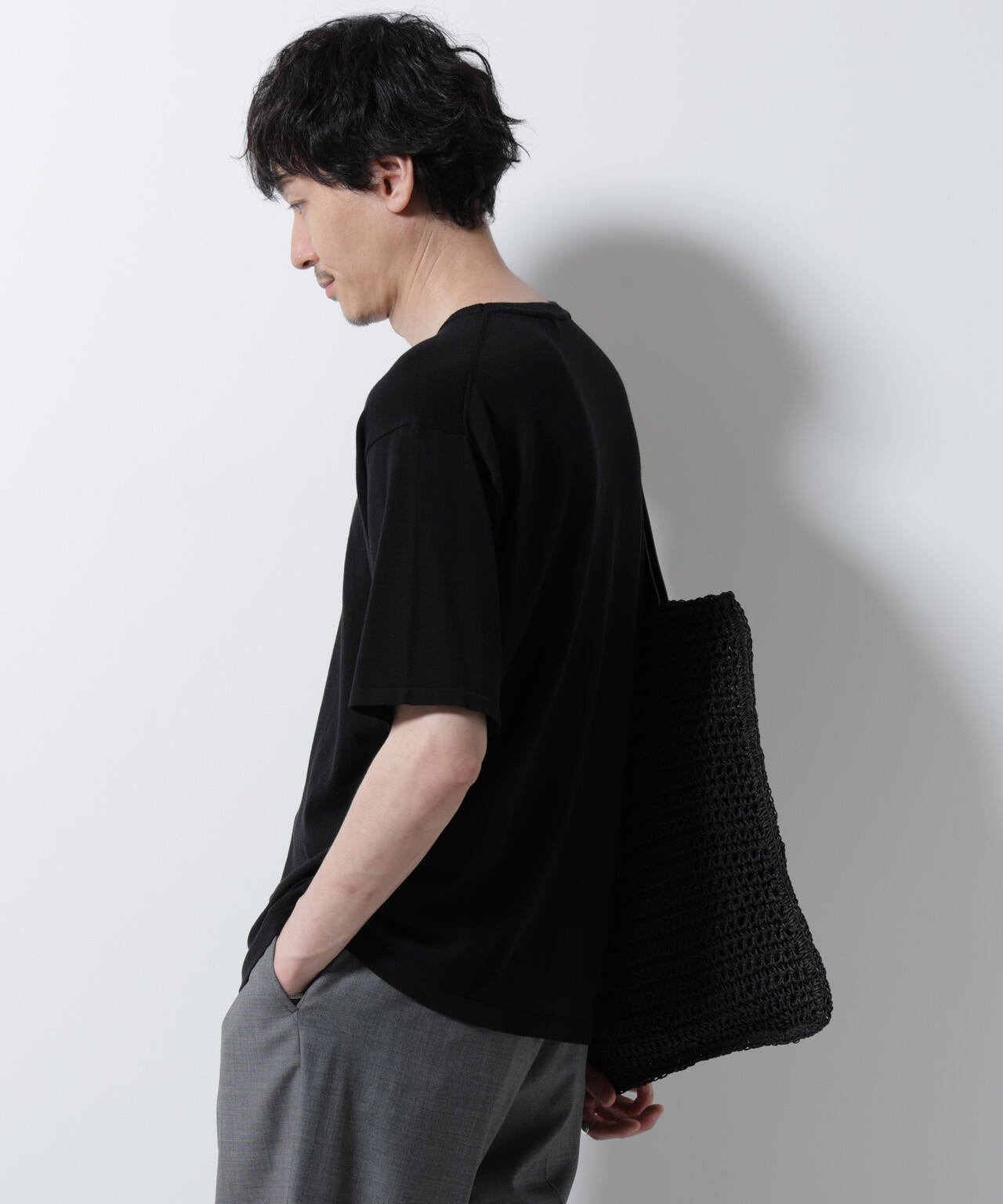 シルキータッチニットTシャツ 半袖