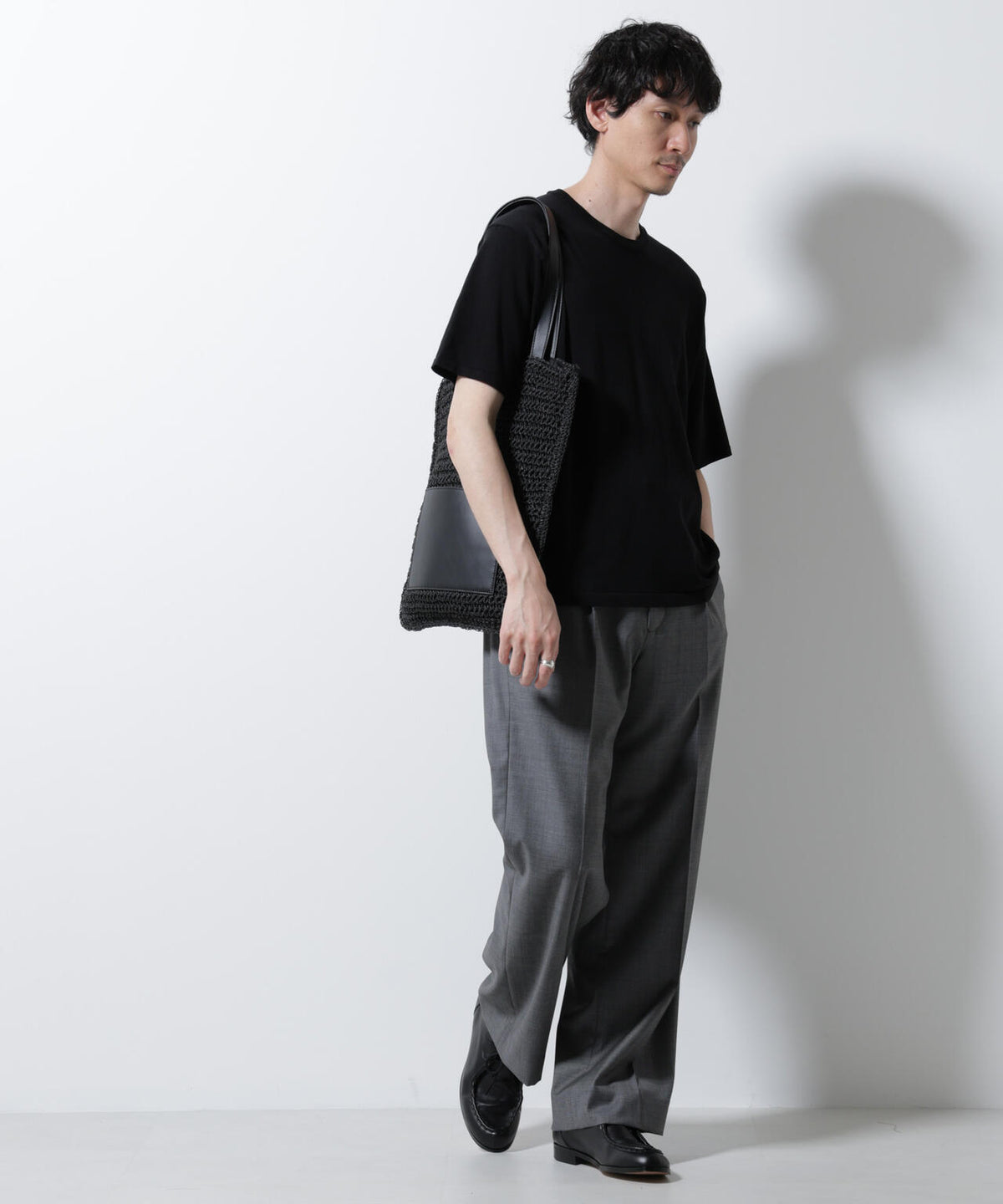 シルキータッチニットTシャツ 半袖