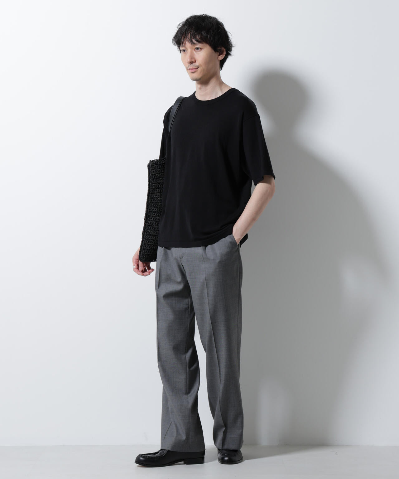 シルキータッチニットTシャツ 半袖