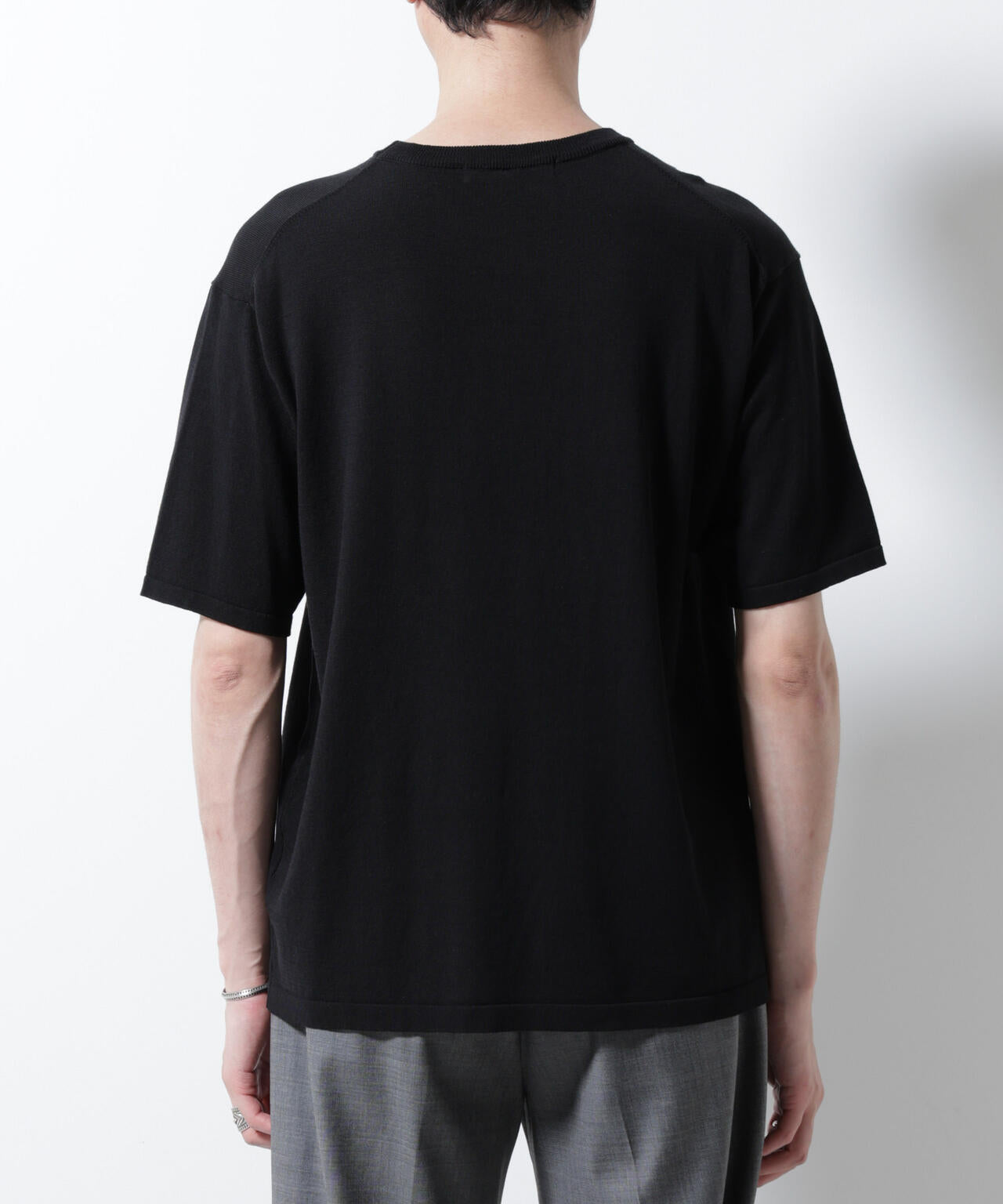 シルキータッチニットTシャツ 半袖