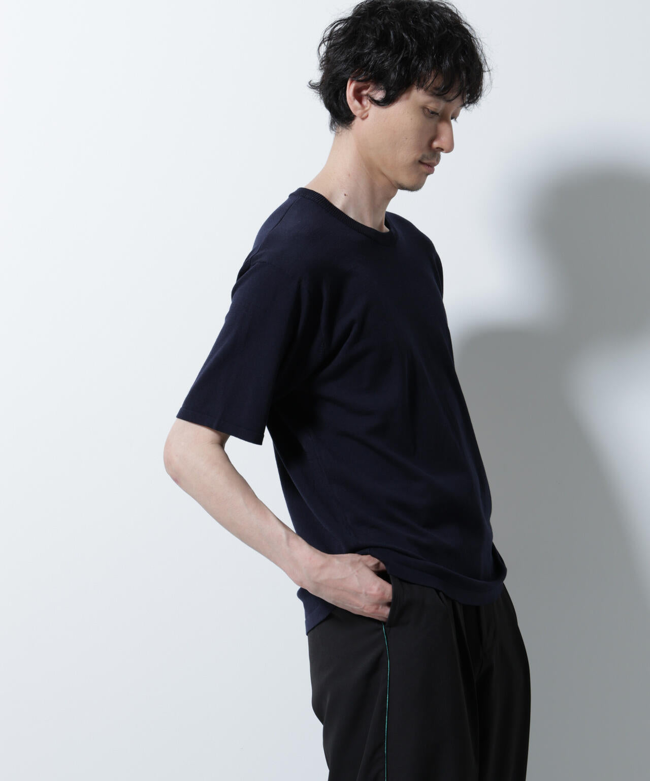 シルキータッチニットTシャツ 半袖