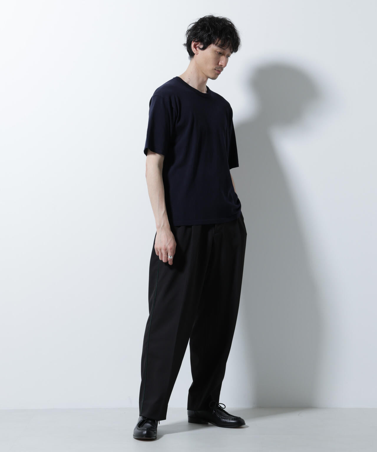 シルキータッチニットTシャツ 半袖