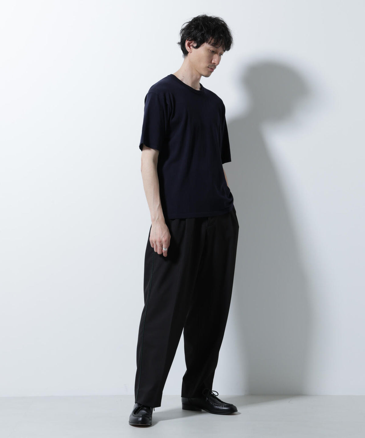 シルキータッチニットTシャツ 半袖