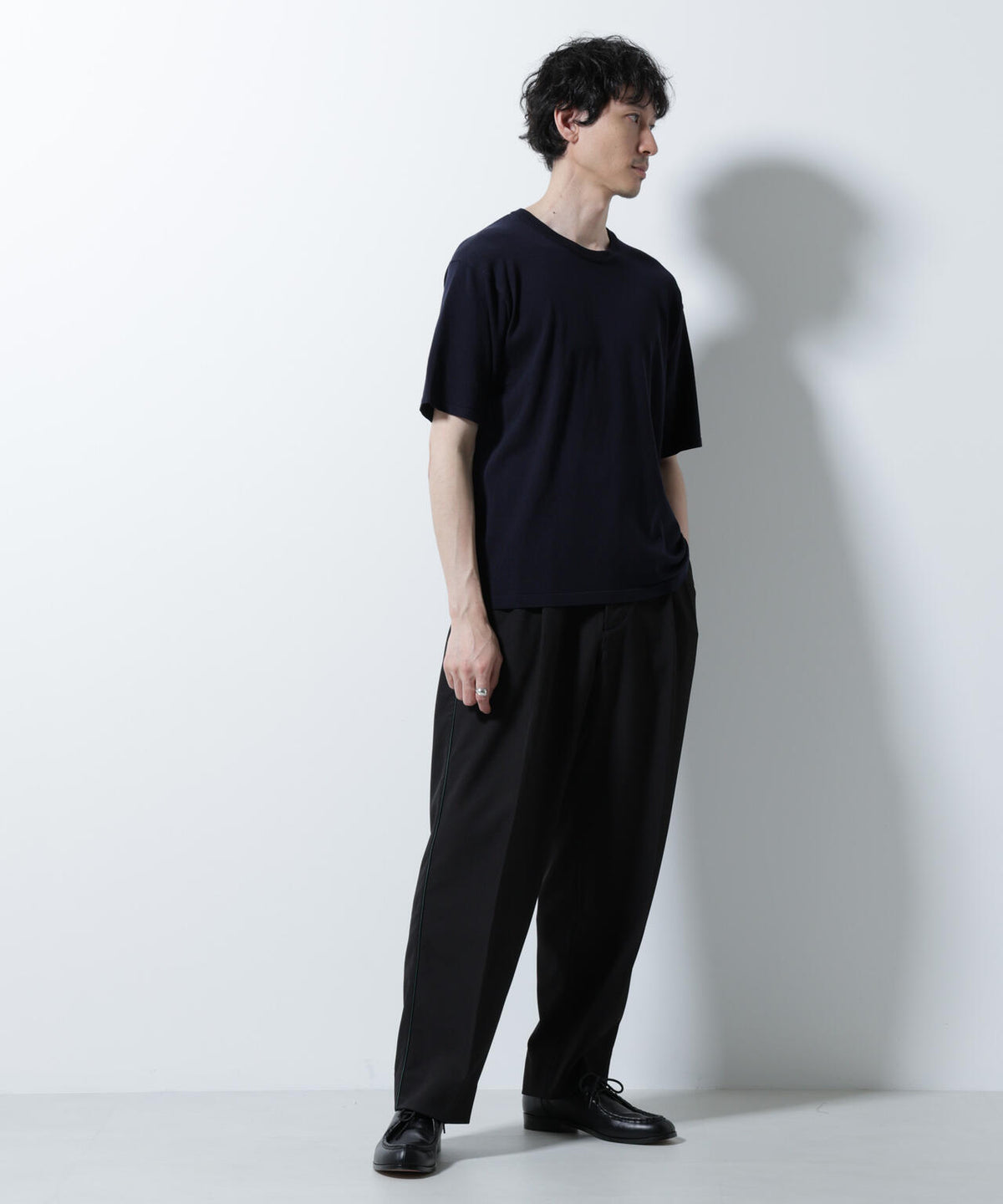 シルキータッチニットTシャツ 半袖