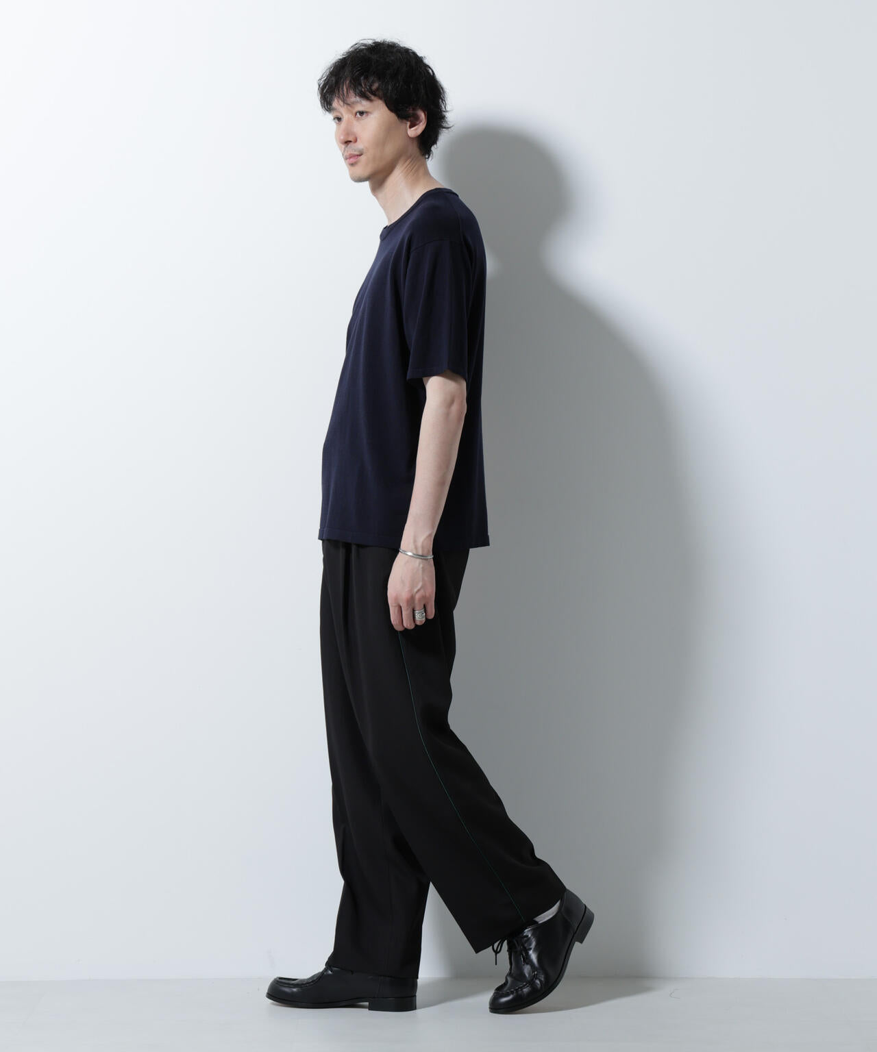 シルキータッチニットTシャツ 半袖