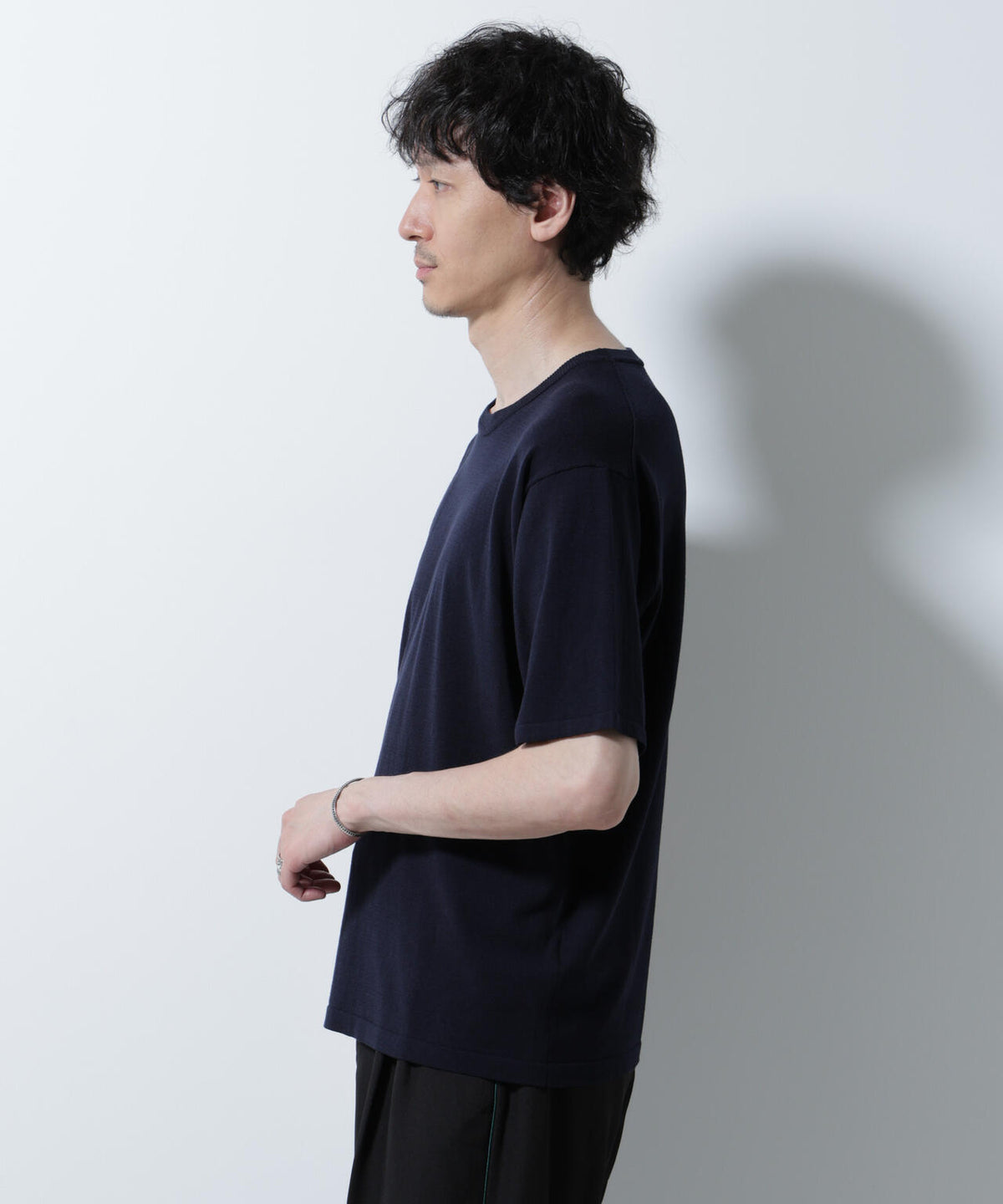 シルキータッチニットTシャツ 半袖