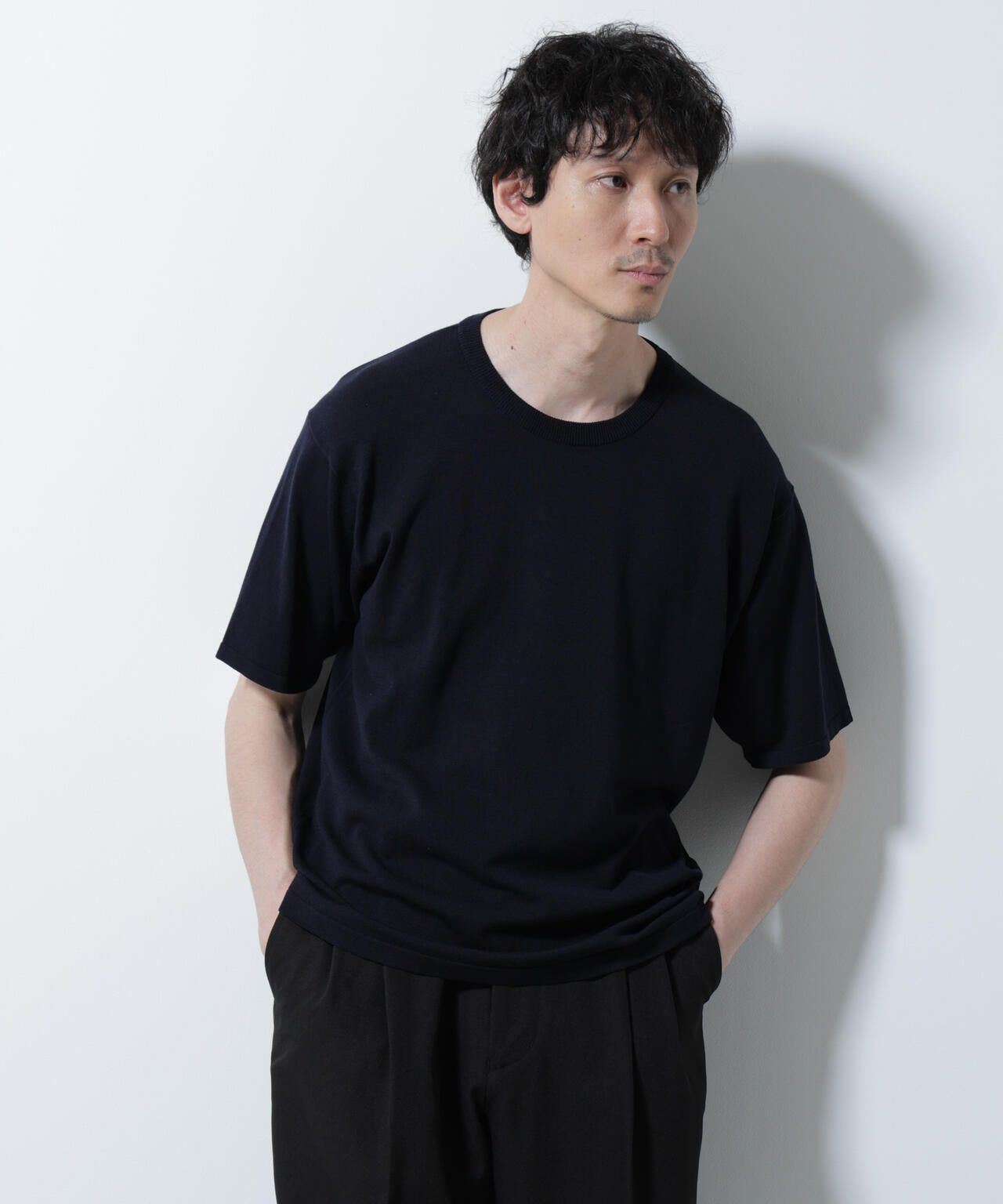 シルキータッチニットTシャツ 半袖