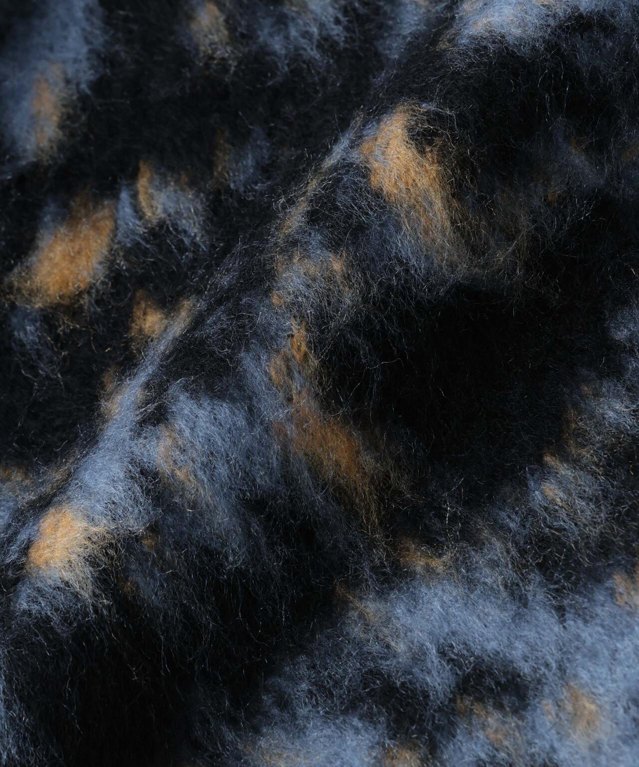 アート柄クルーネックニット2 ブライトカラー