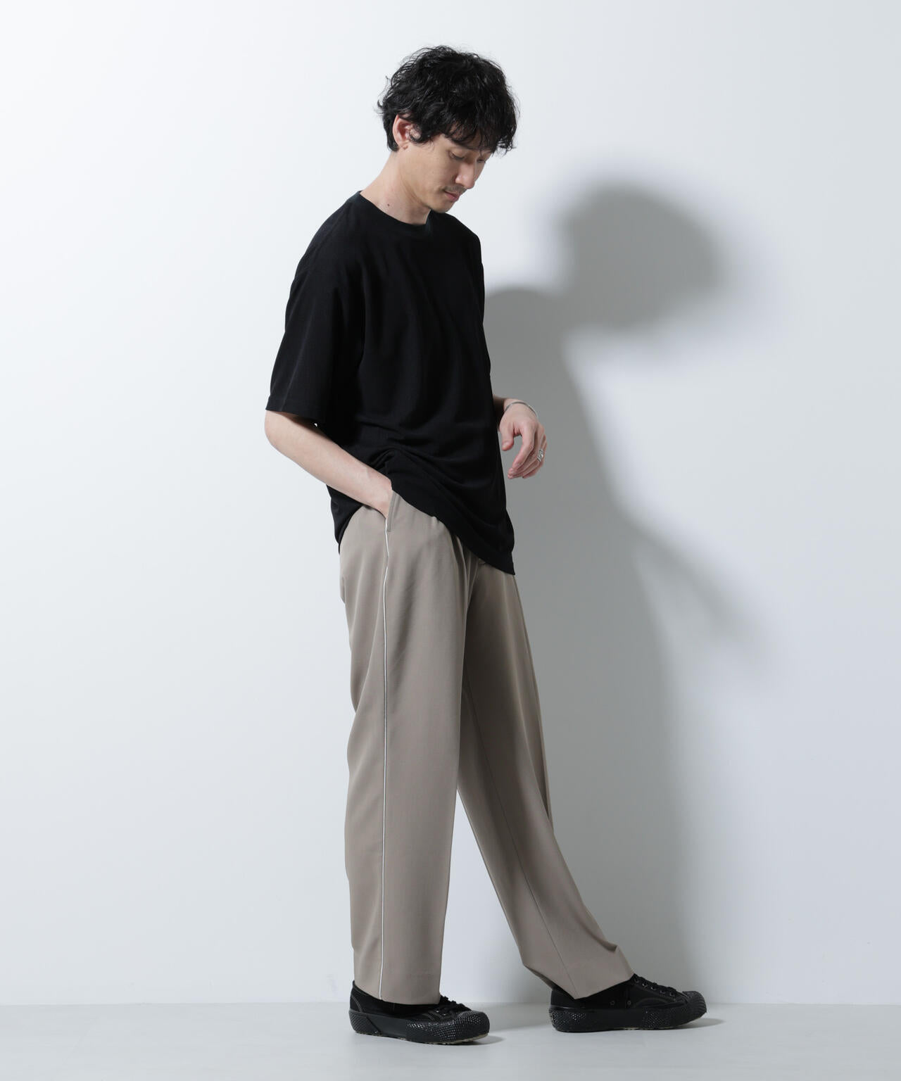 メランジサーフニットTシャツ半袖