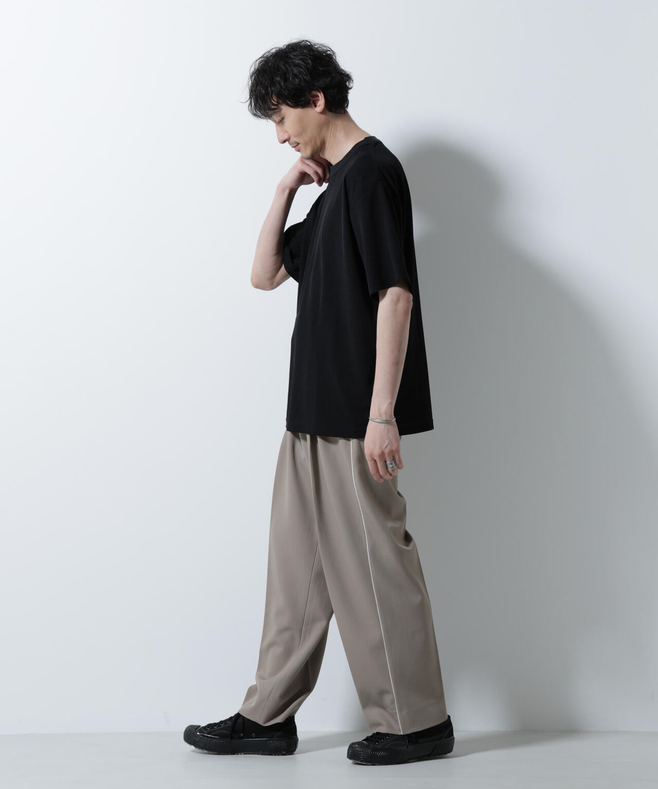 メランジサーフニットTシャツ半袖