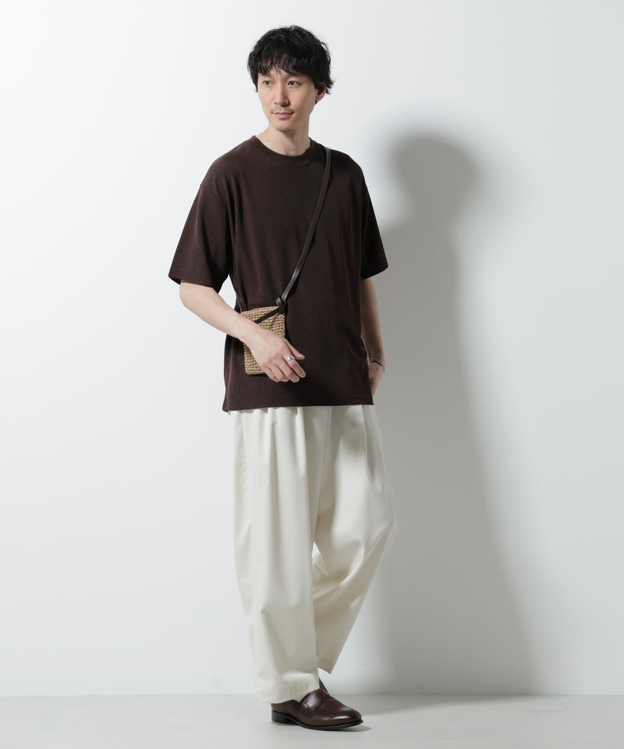 メランジサーフニットTシャツ半袖