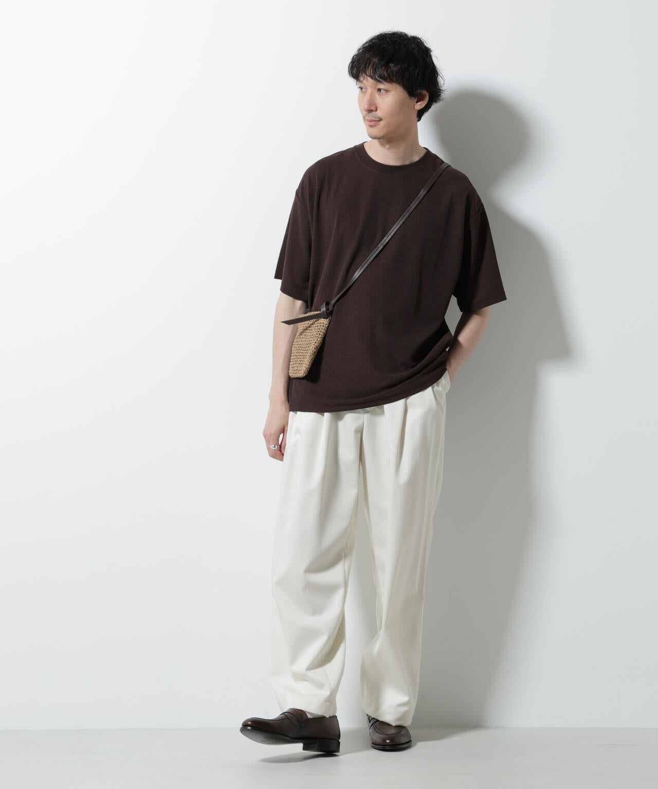 メランジサーフニットTシャツ半袖